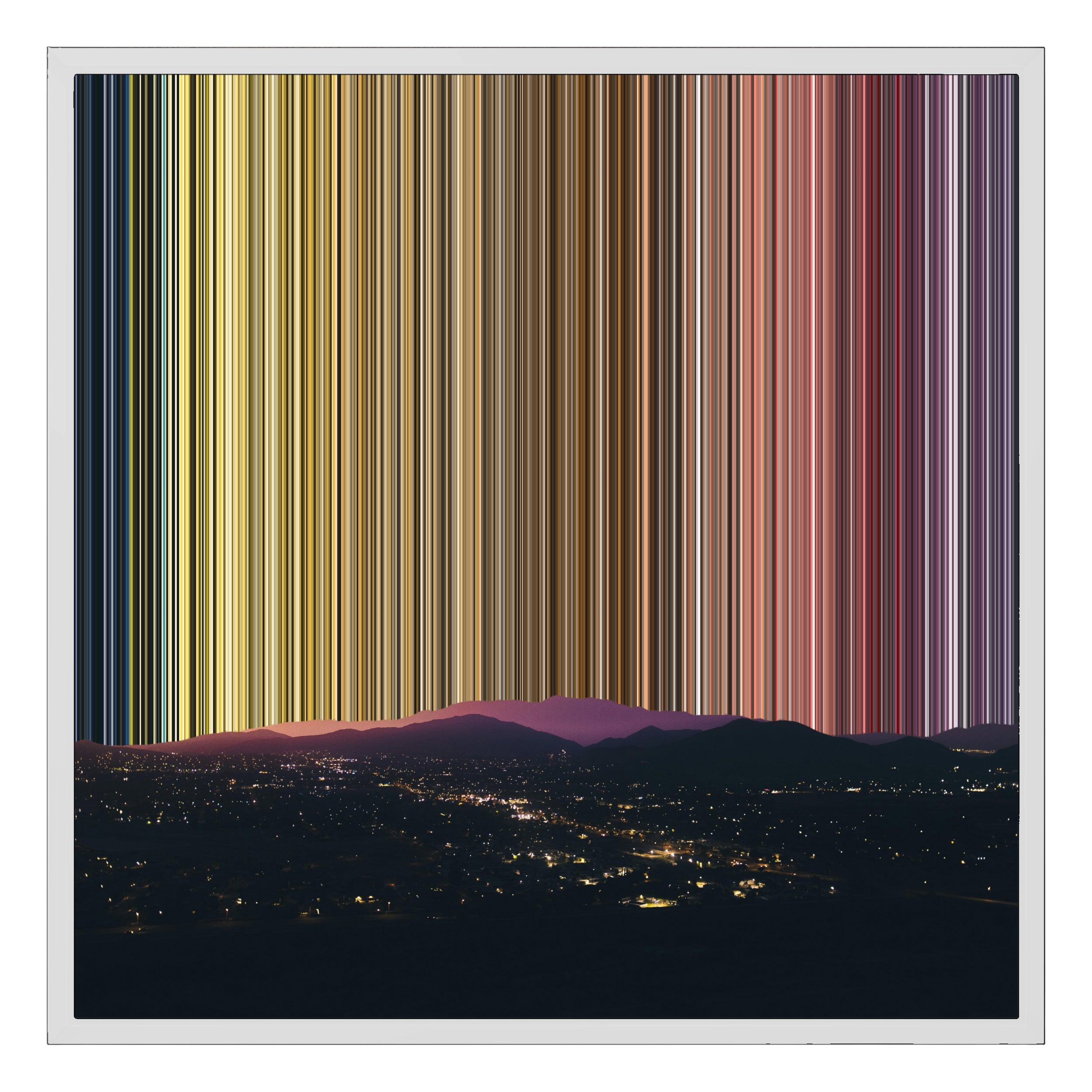 24×22" Framed Canvas - White Frame variant