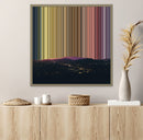 Mountains and City Lights at Dusk - Lifestyle staging in modern interior - Gradienta