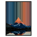 Gerahmtes Leinwandbild im Format 24×30", schwarzer Rahmen