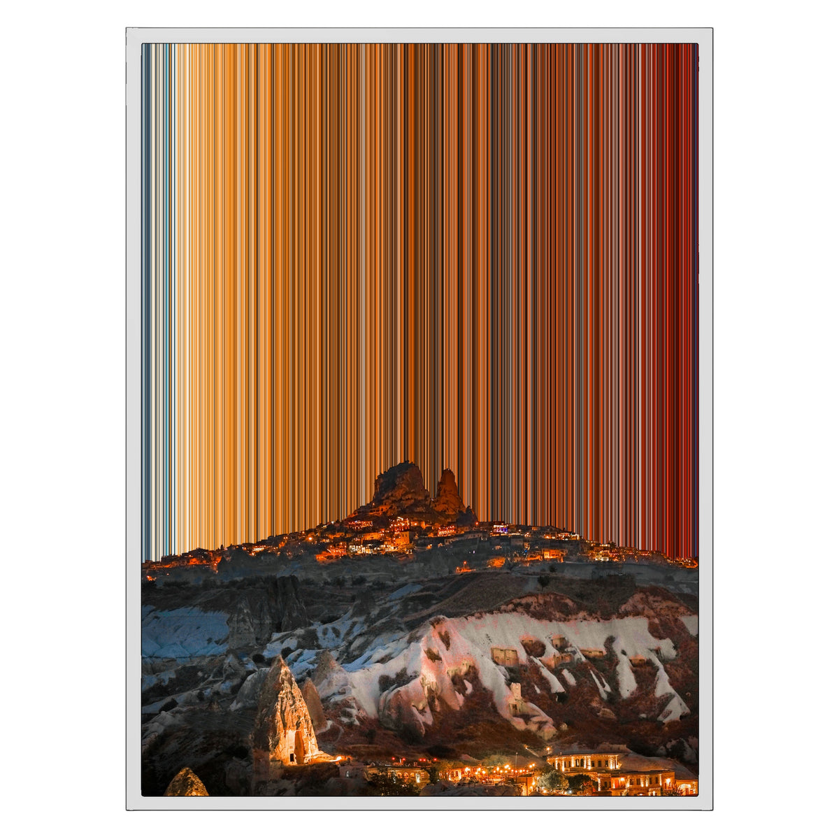 Inramad canvastavla, 24×30", vit ram
