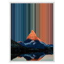 Gerahmtes Leinwandbild im Format 24×30", weißer Rahmen