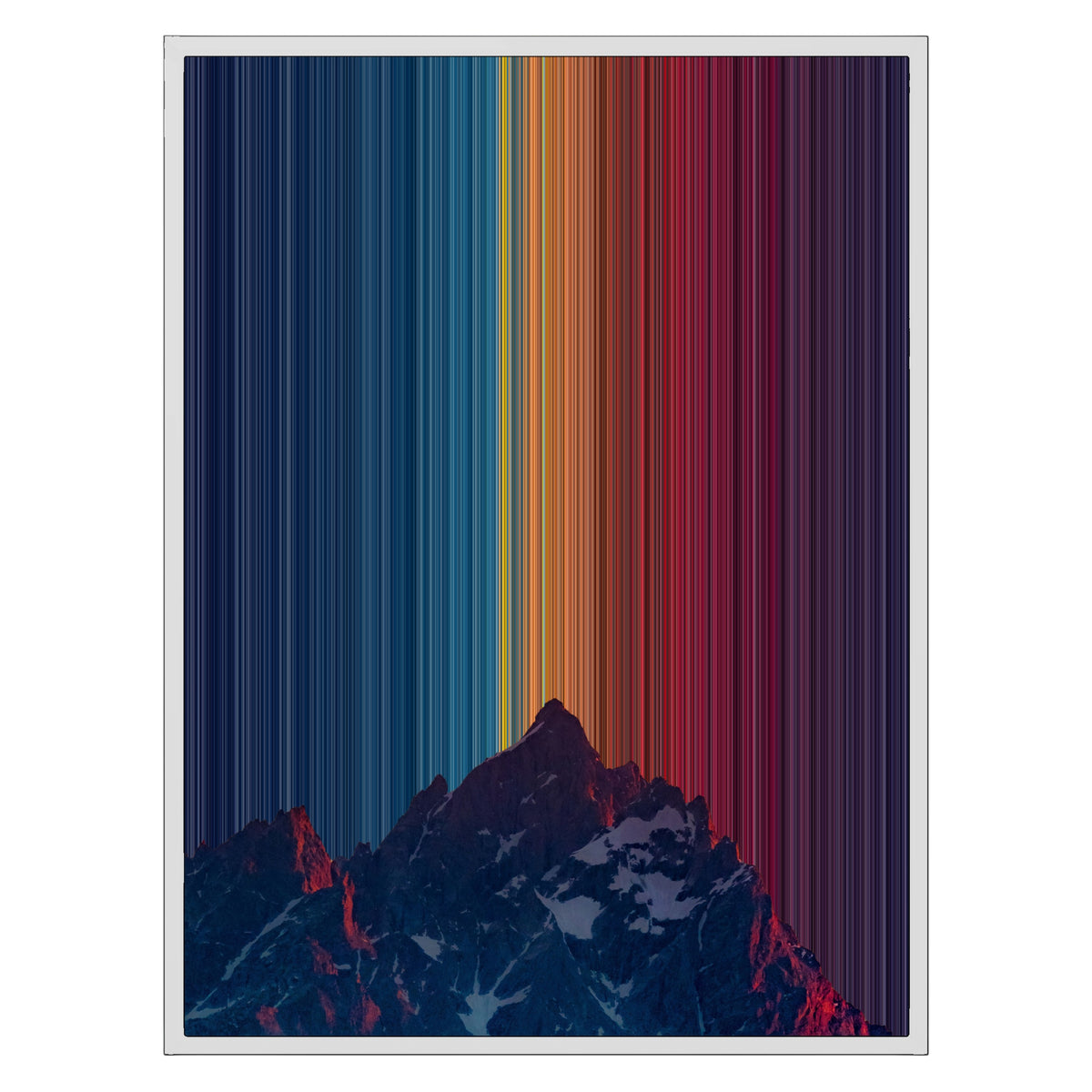 24×30" Framed Canvas - White Frame variant