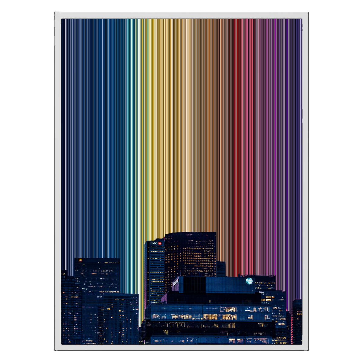 24×30" Framed Canvas - White Frame variant