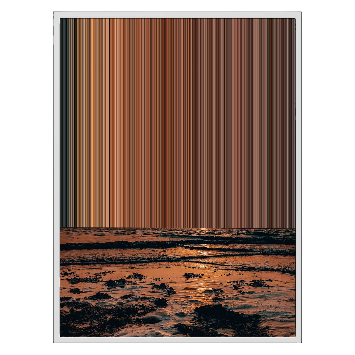24×30" Framed Canvas - White Frame variant