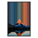 Gerahmtes Leinwandbild im Format 24×36", schwarzer Rahmen