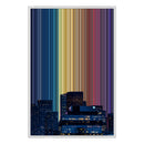 24×36" Framed Canvas - White Frame variant
