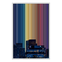 24×36" Framed Canvas - White Frame variant