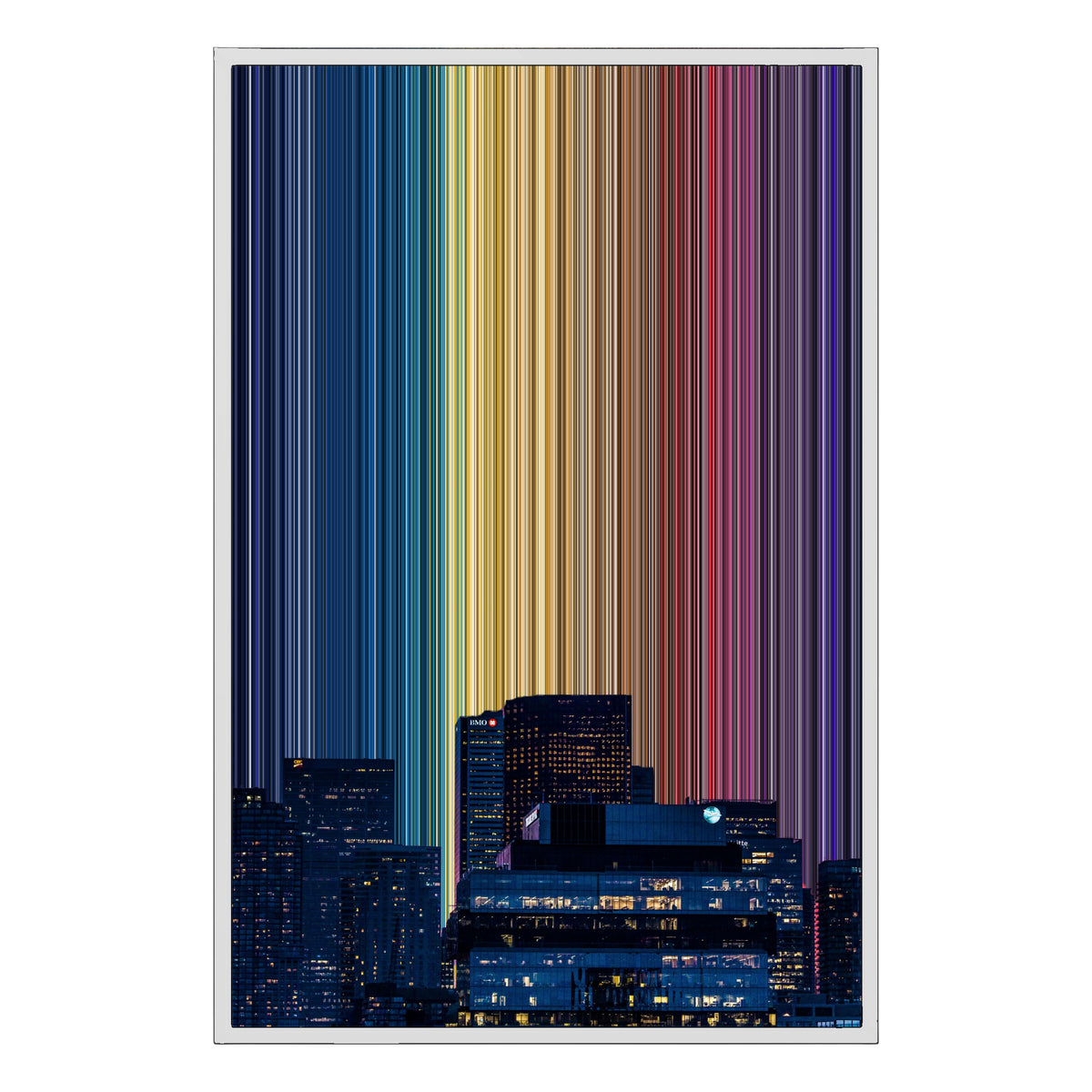 24×36" Framed Canvas - White Frame variant