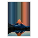 Gerahmtes Leinwandbild im Format 24×36", weißer Rahmen