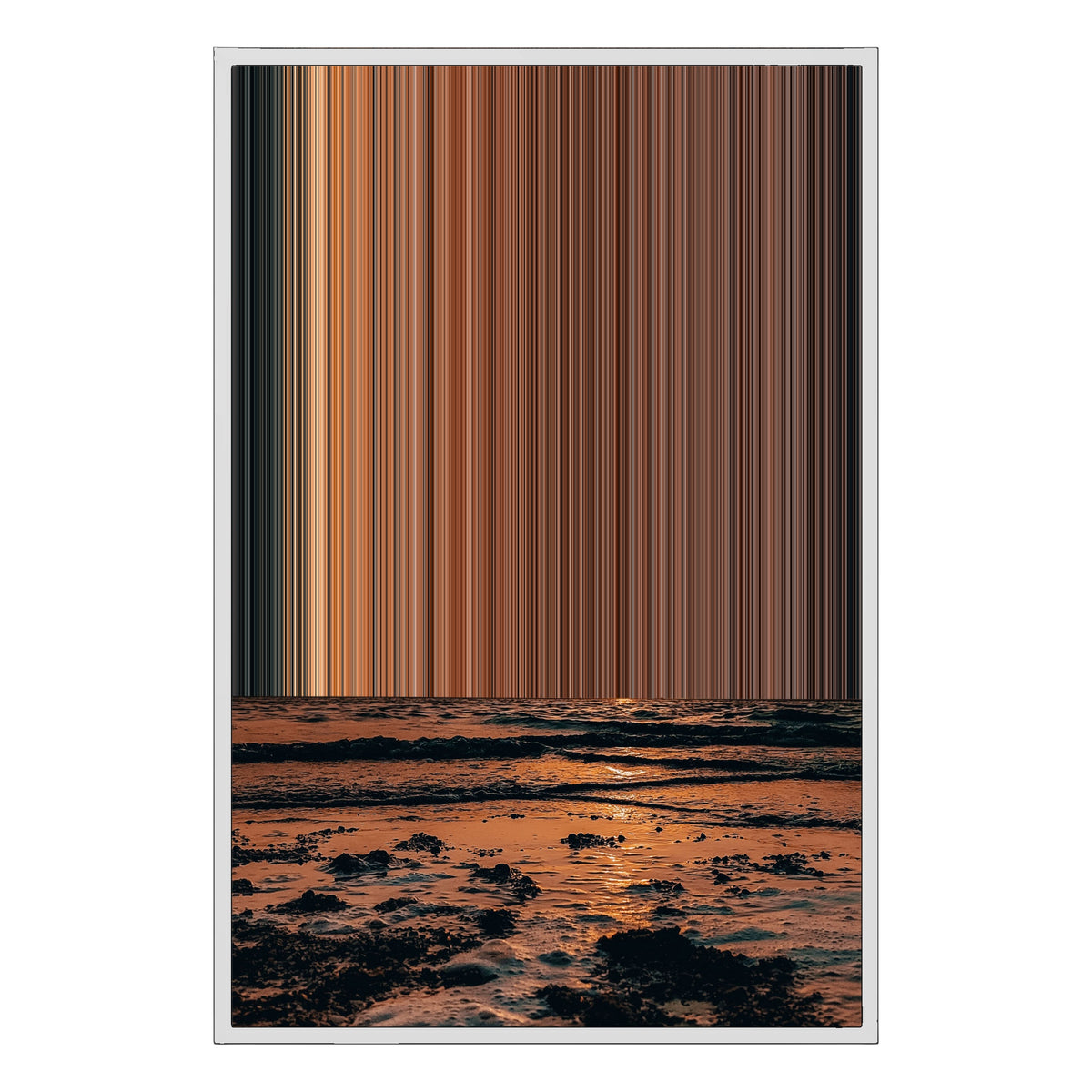 24×36" Framed Canvas - White Frame variant