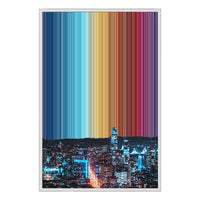San Francisco - Stratified Light No. 003 - CAN-19MM-FRA-SC-24X36_24x36_White