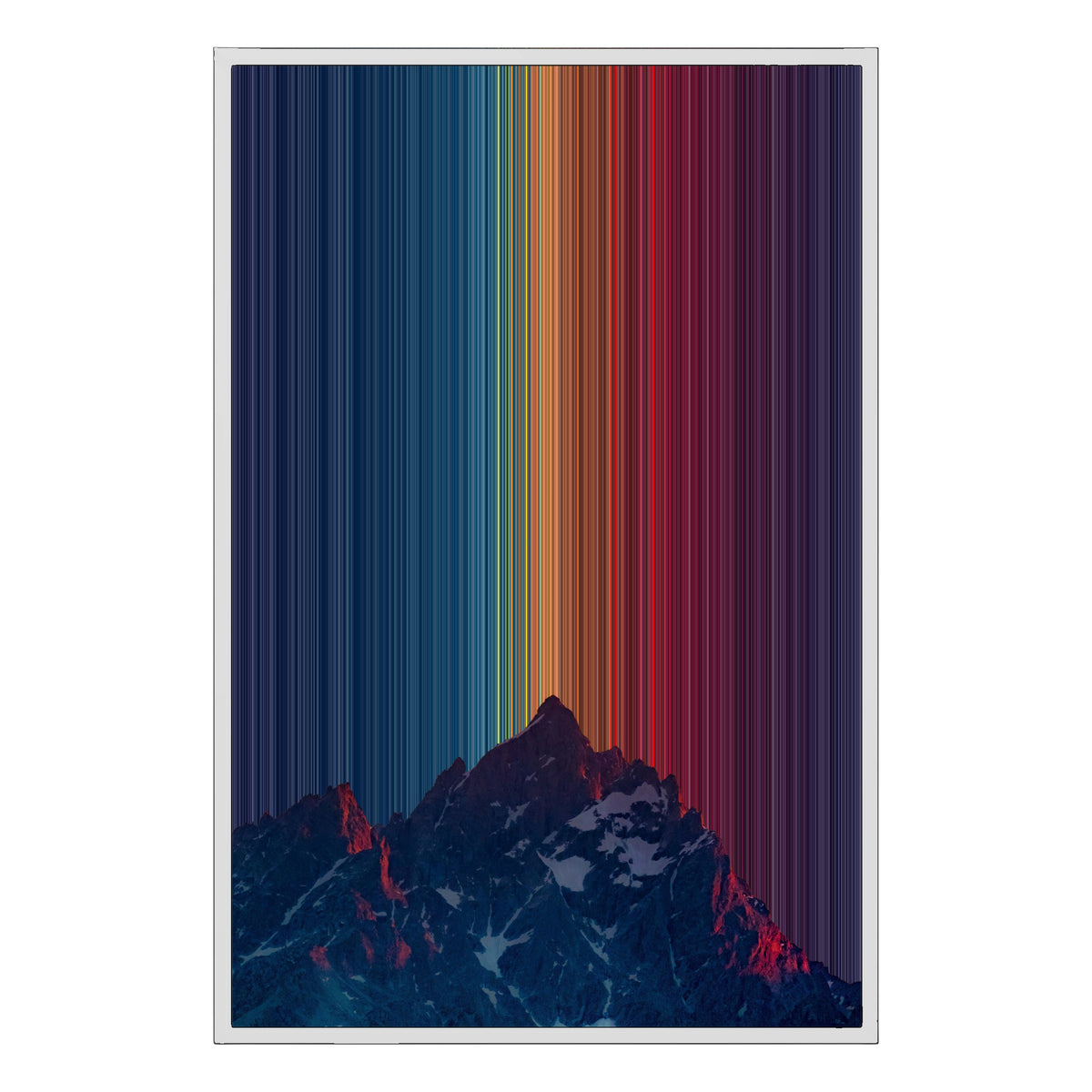 24×36" Framed Canvas - White Frame variant
