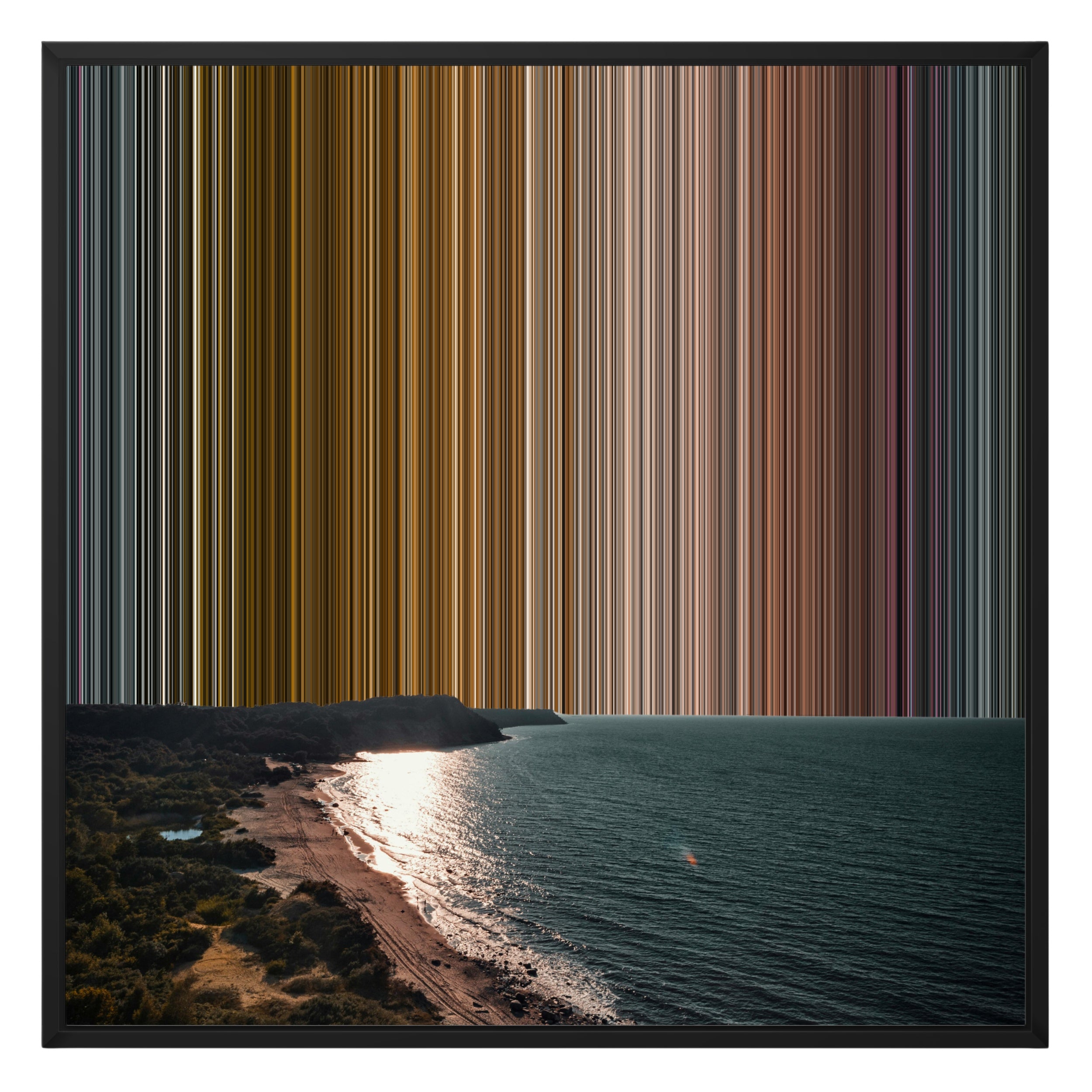 26×28" Framed Canvas - Black Frame variant