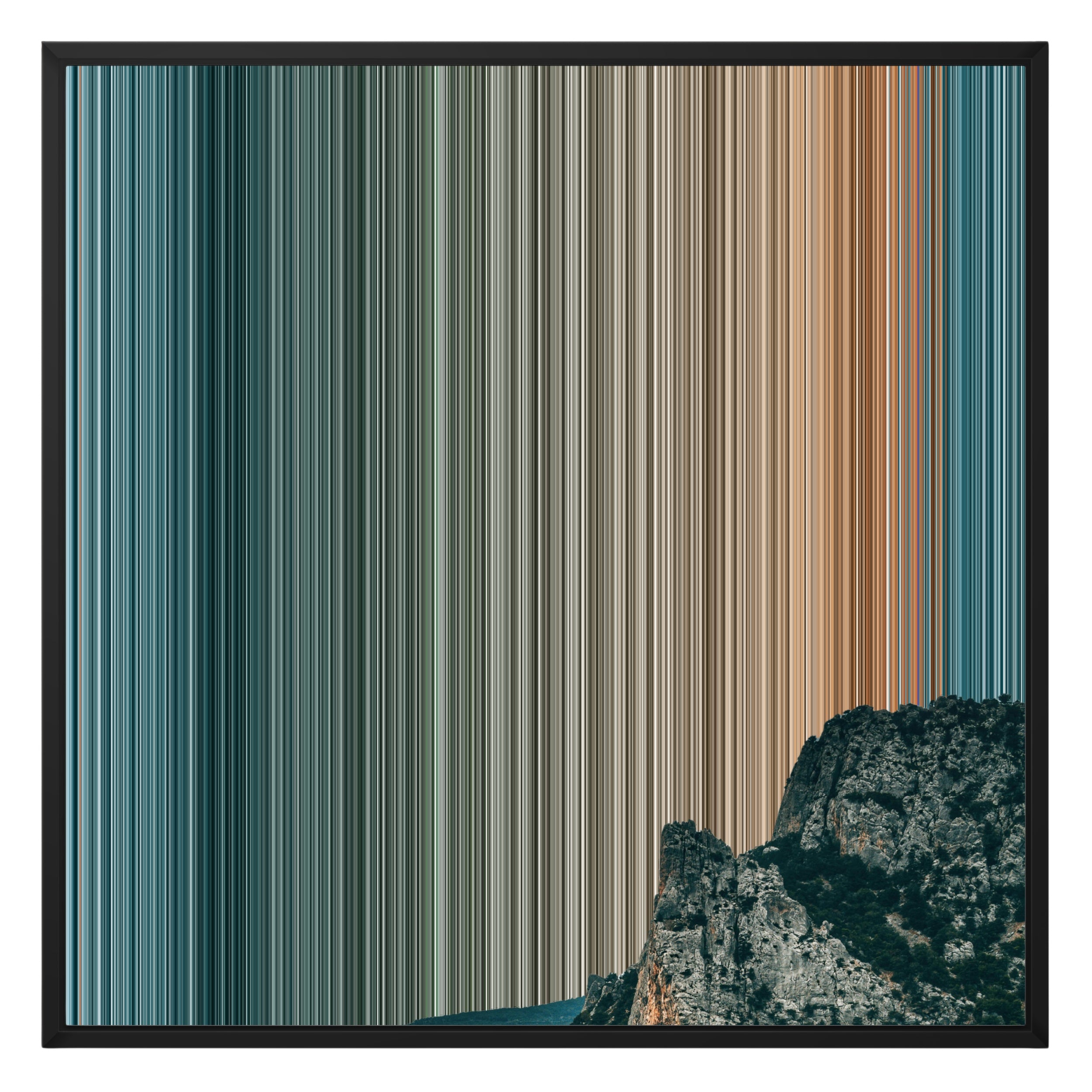 26×28" Framed Canvas - Black Frame variant