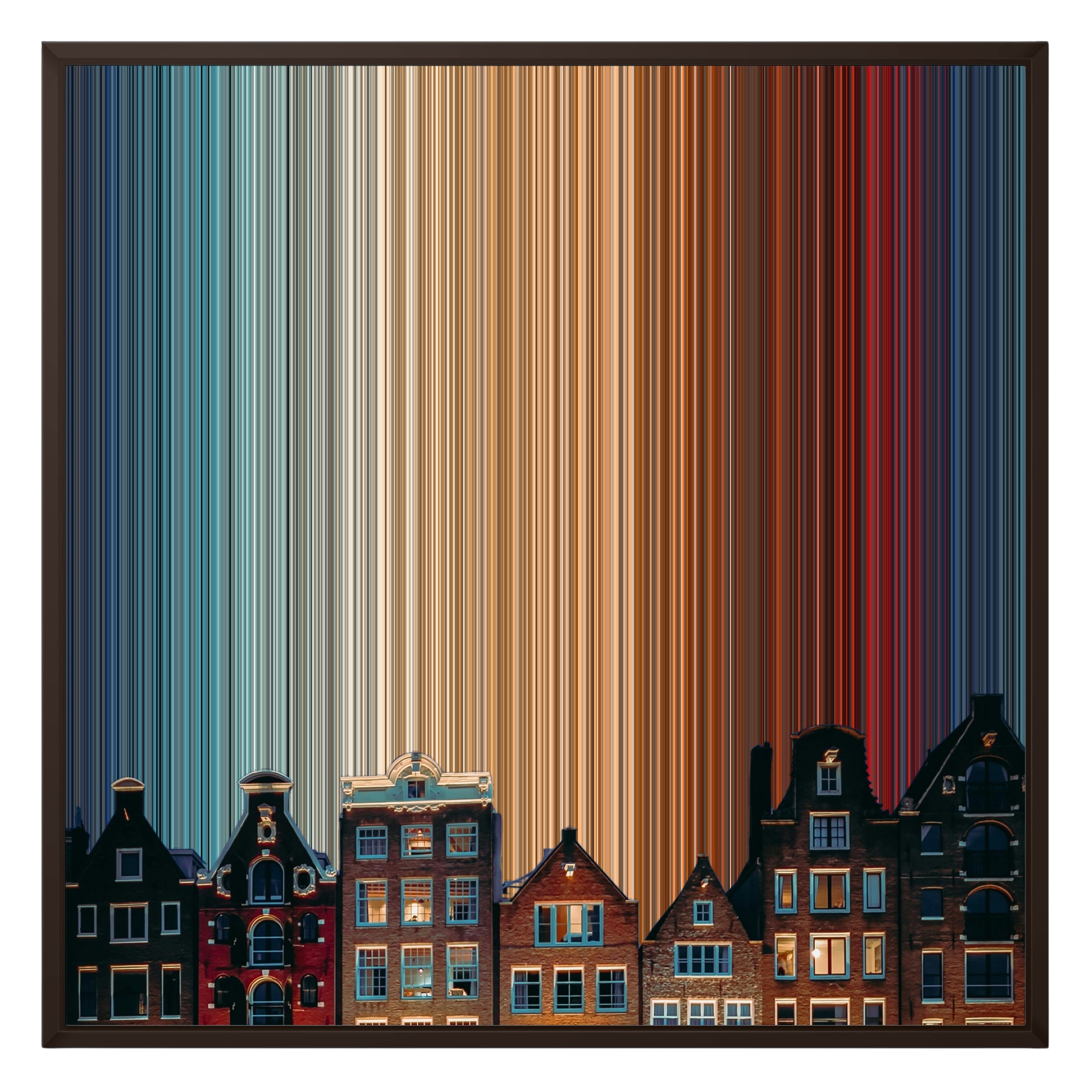 26×28" Framed Canvas - Brown Frame variant