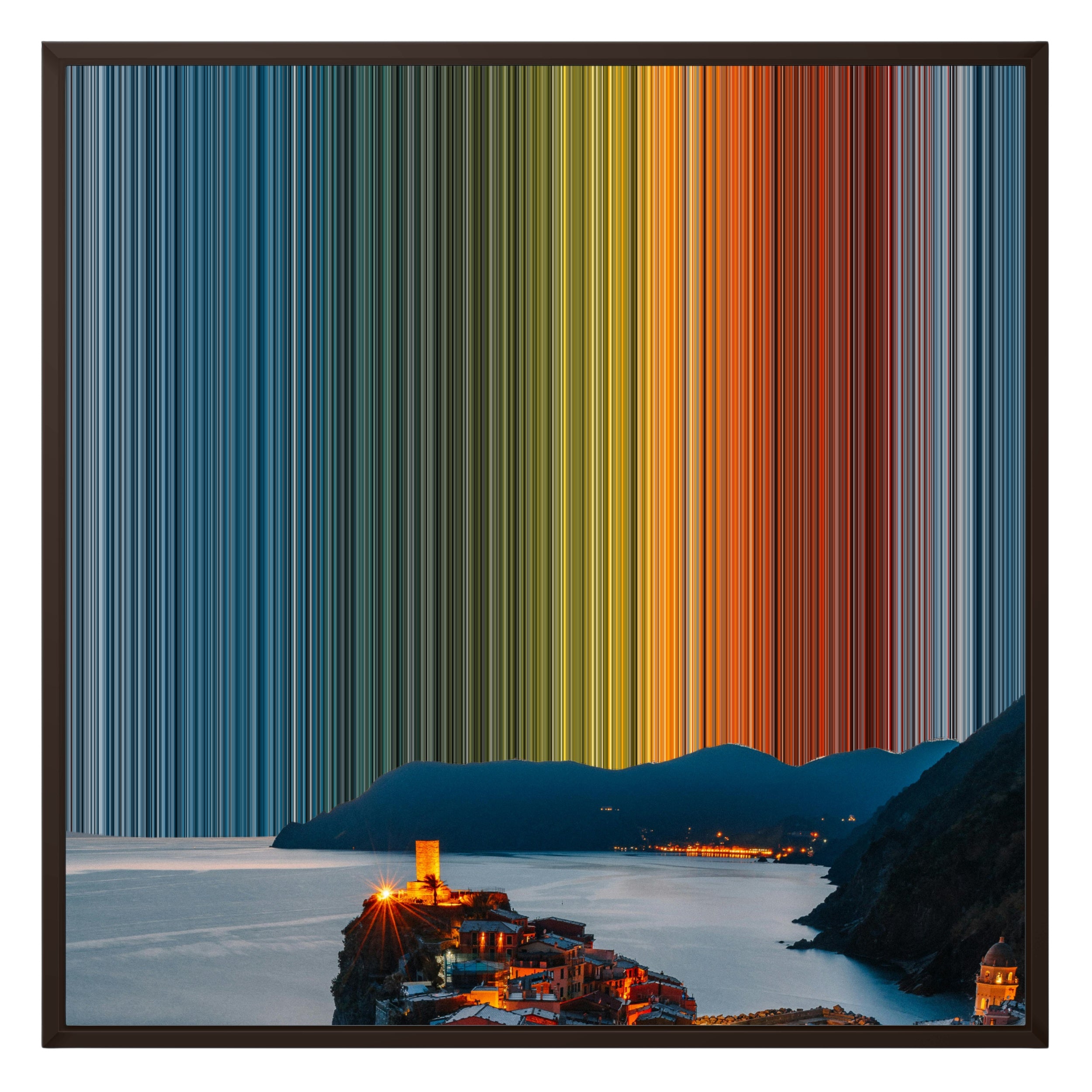 26×28" Framed Canvas - Brown Frame variant