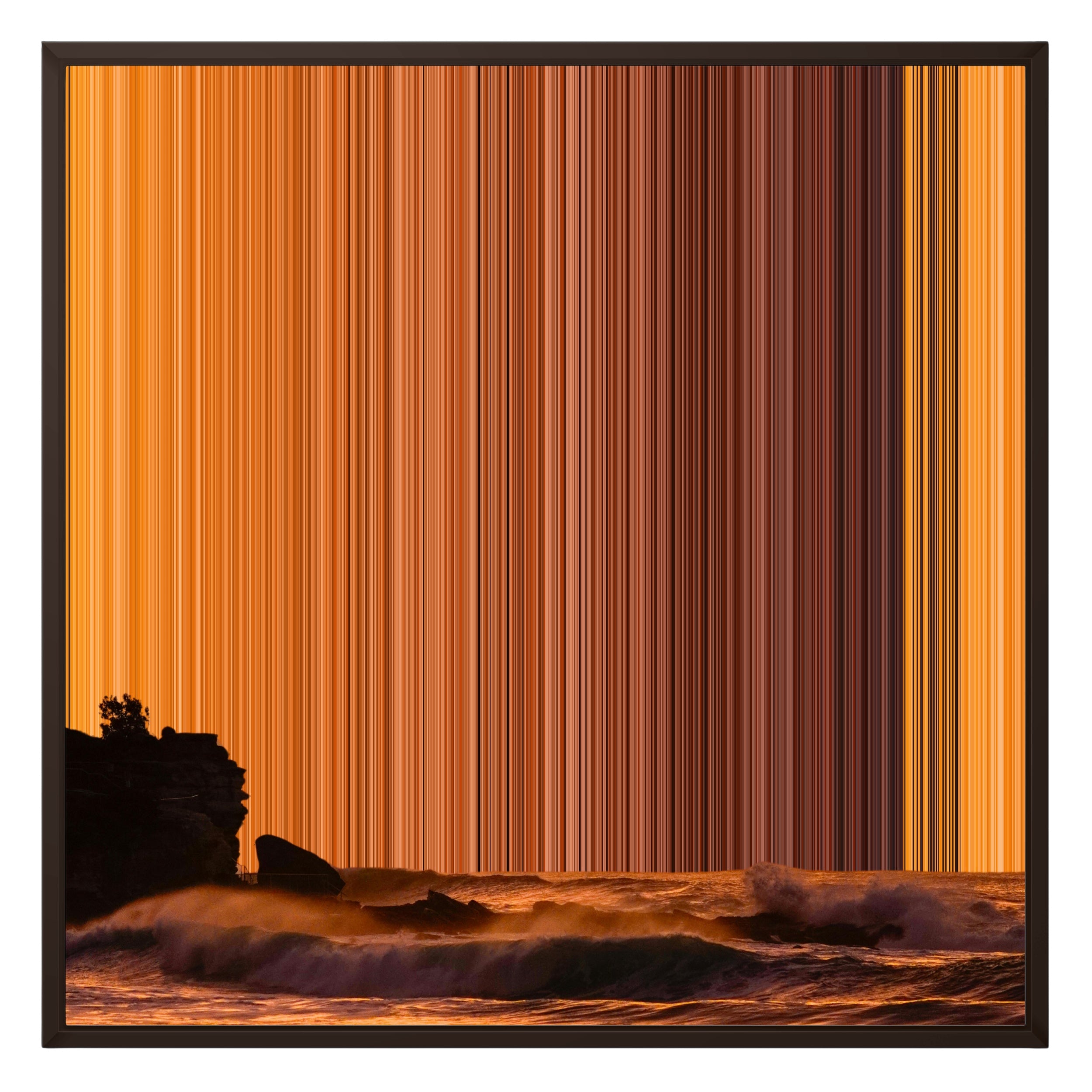 26×28" Framed Canvas - Brown Frame variant