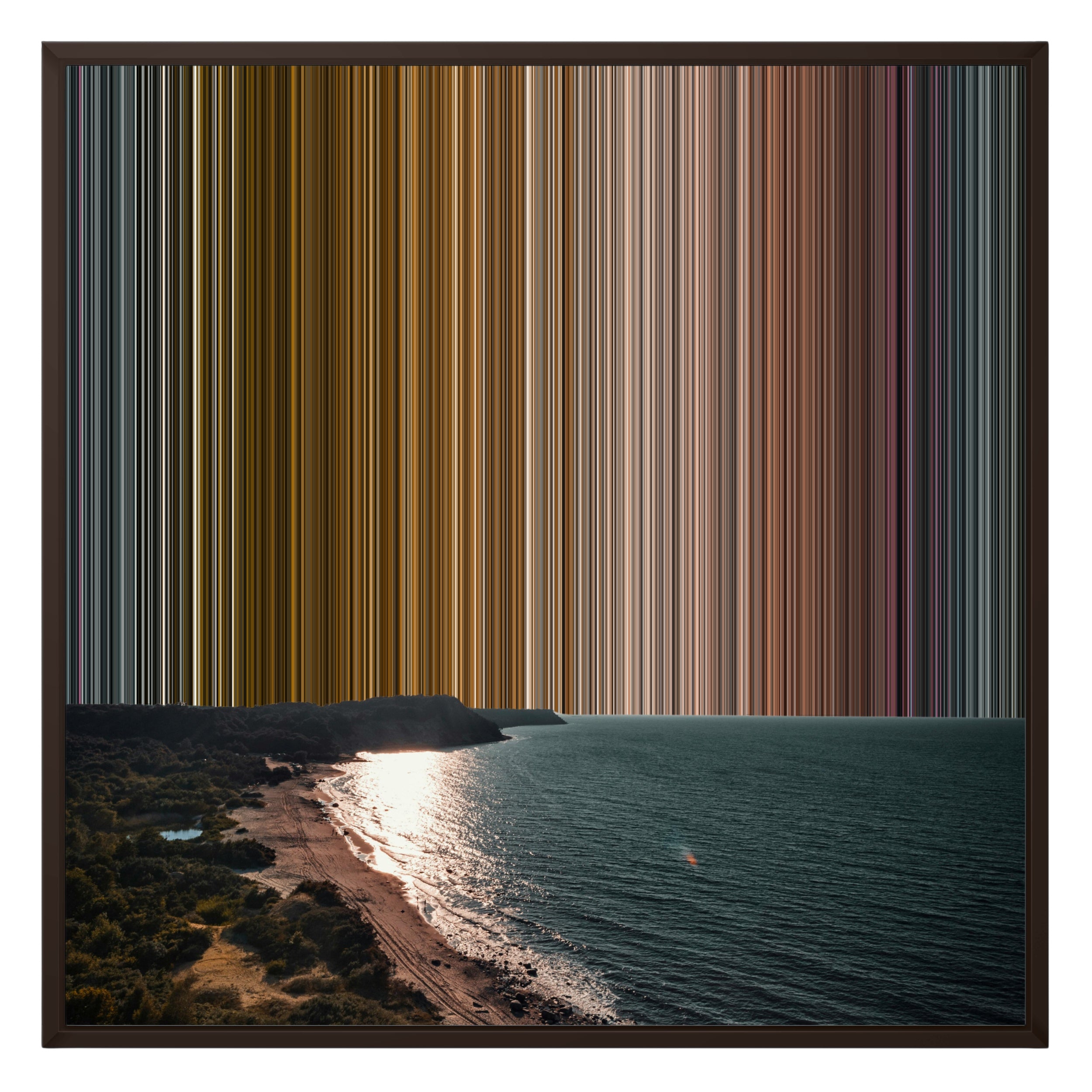 26×28" Framed Canvas - Brown Frame variant