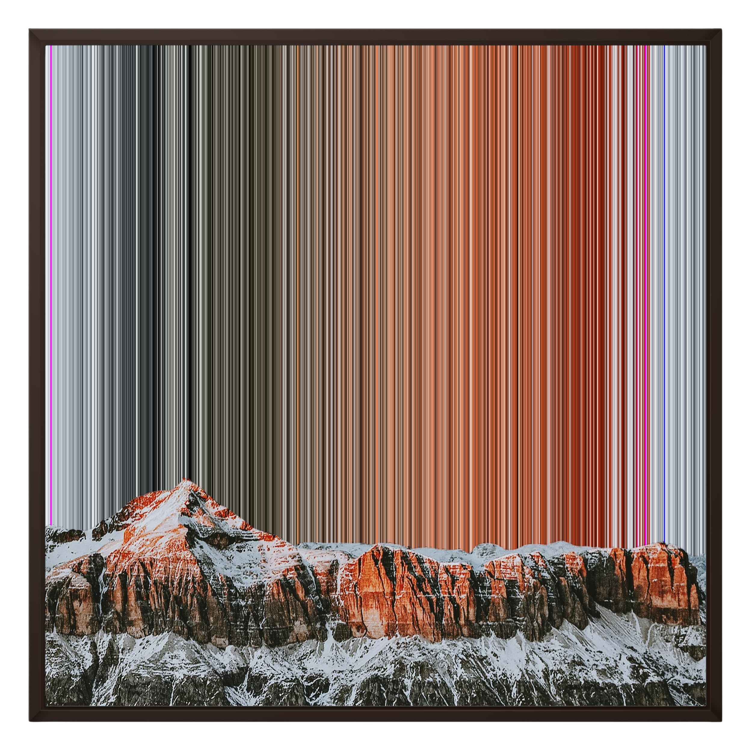 26×28" Framed Canvas - Brown Frame variant