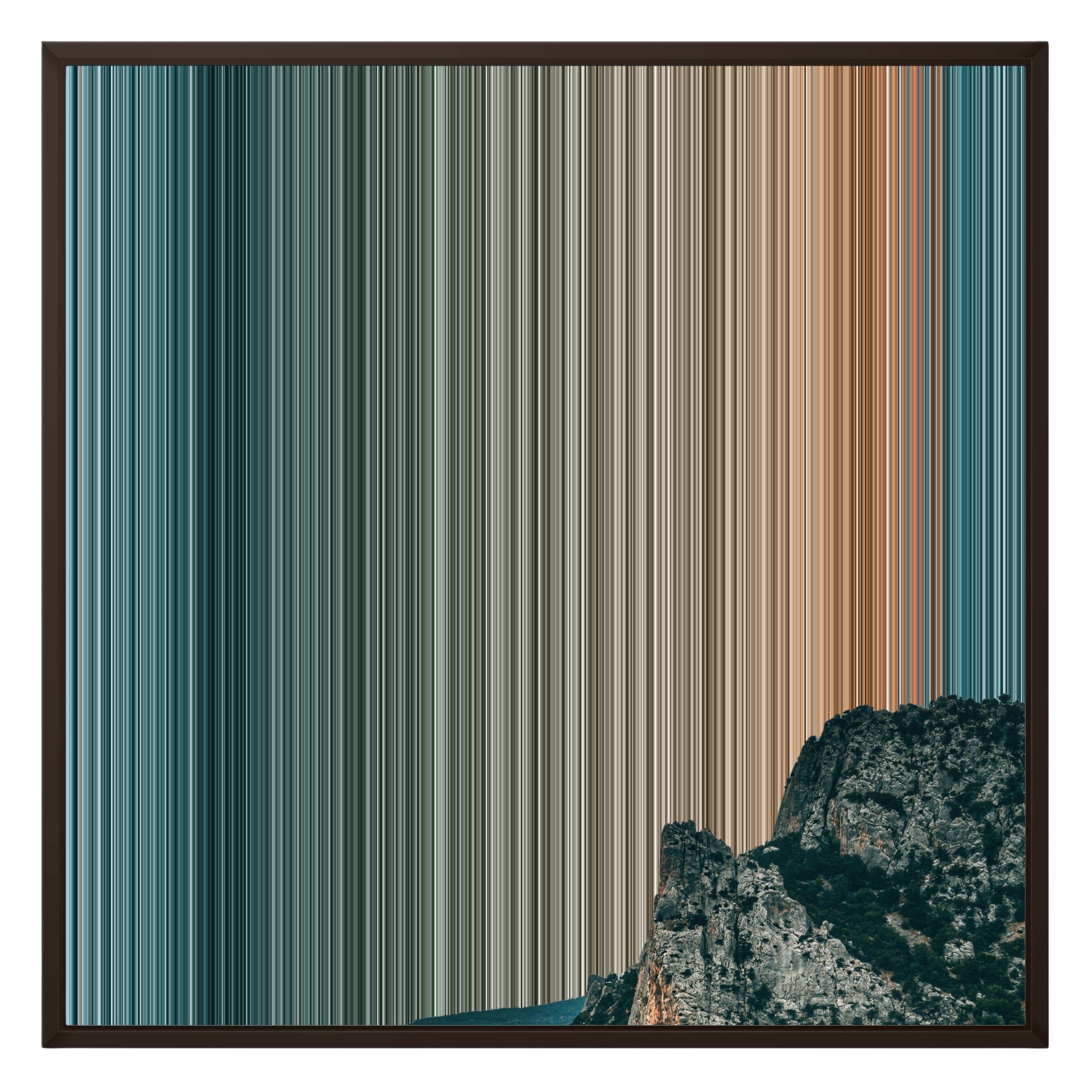 26×28" Framed Canvas - Brown Frame variant