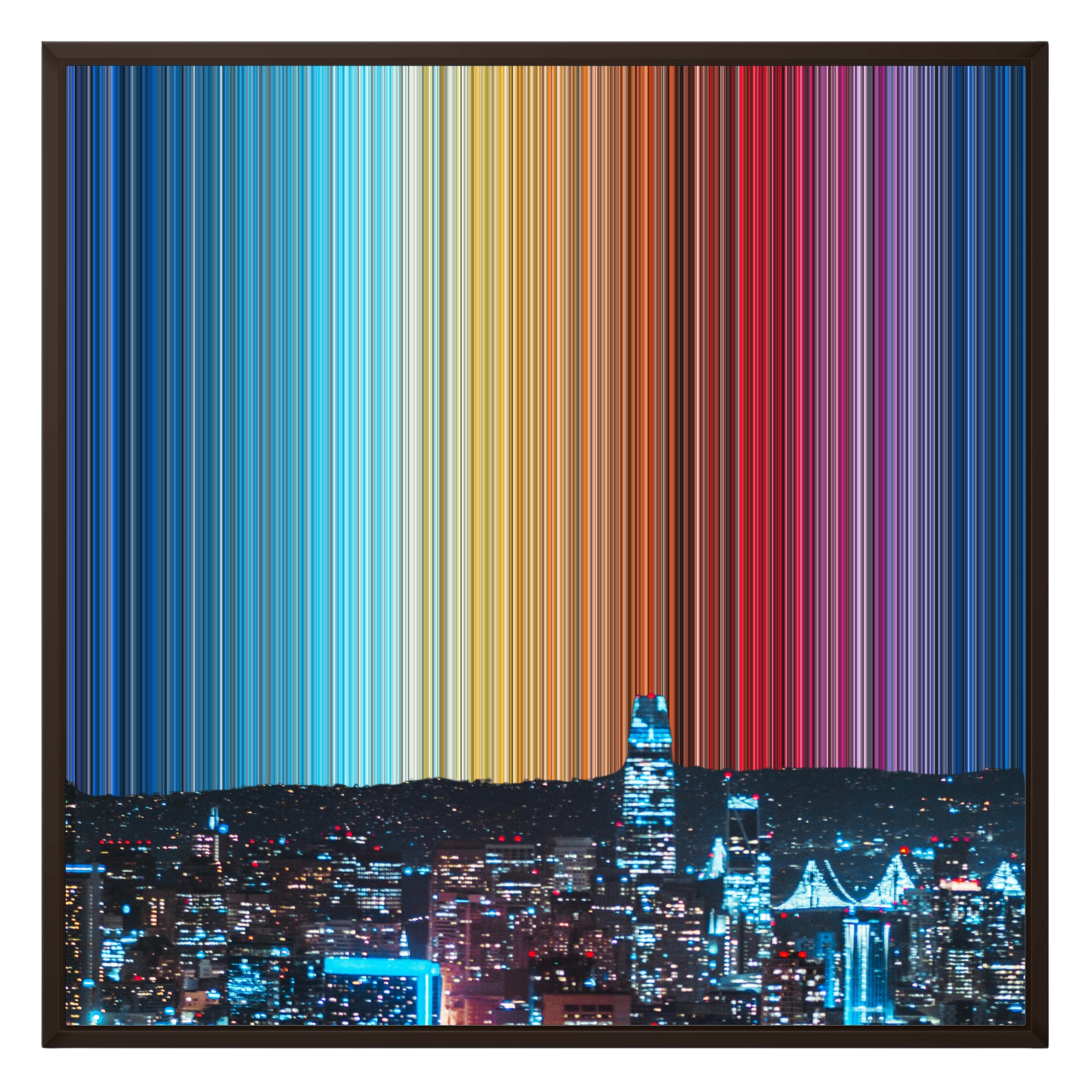 26×28" Framed Canvas - Brown Frame variant