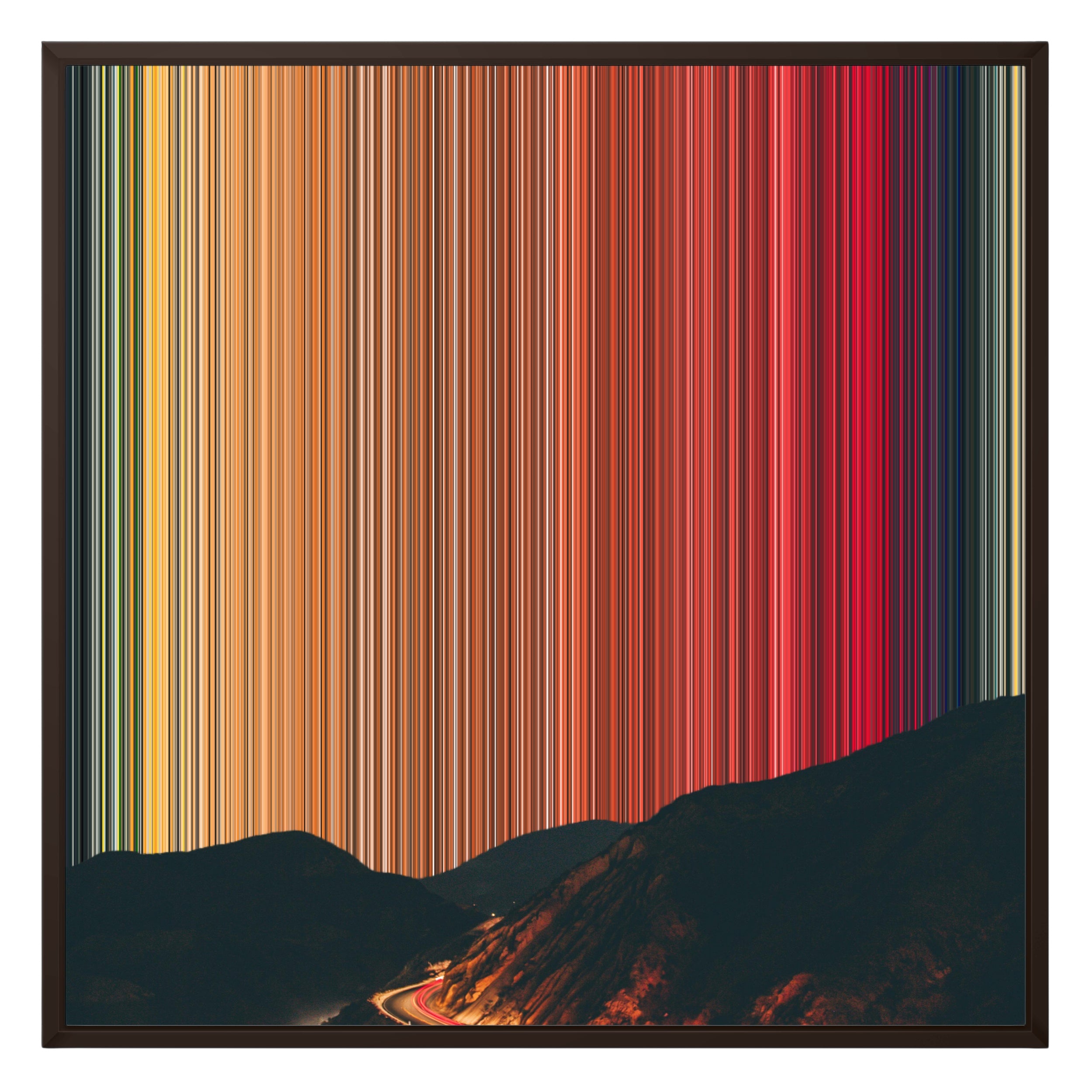 26×28" Framed Canvas - Brown Frame variant