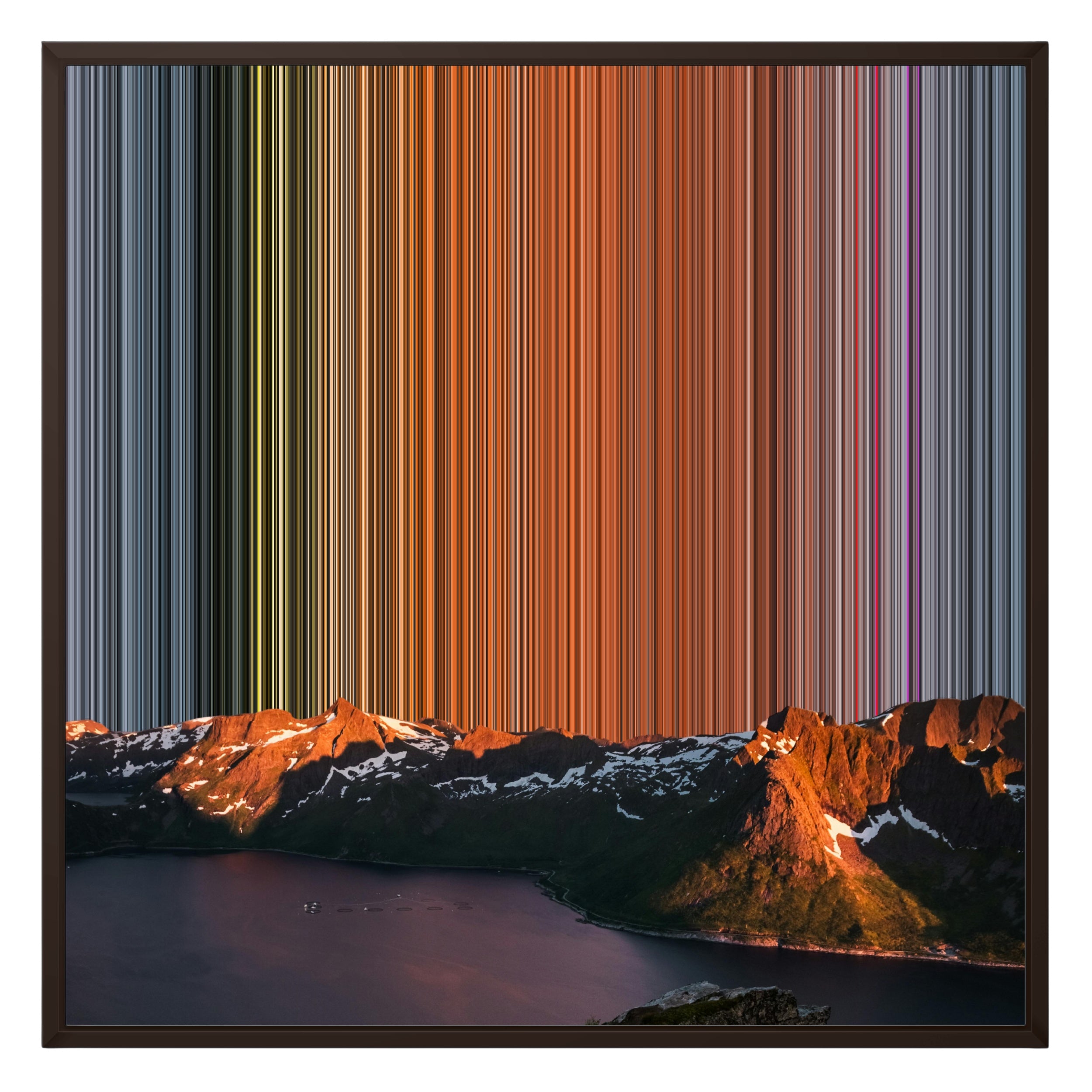 26×28" Framed Canvas - Brown Frame variant