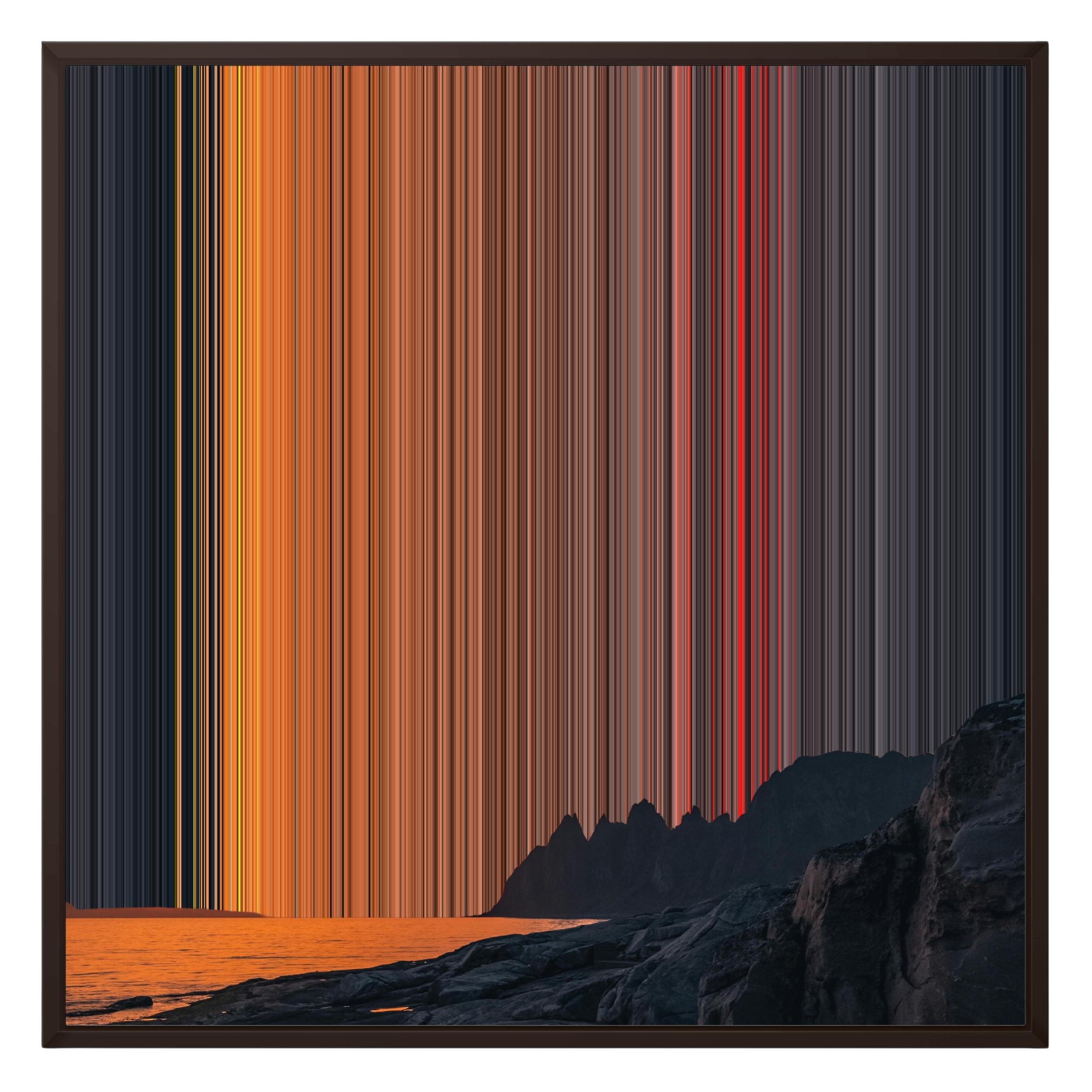 26×28" Framed Canvas - Brown Frame variant