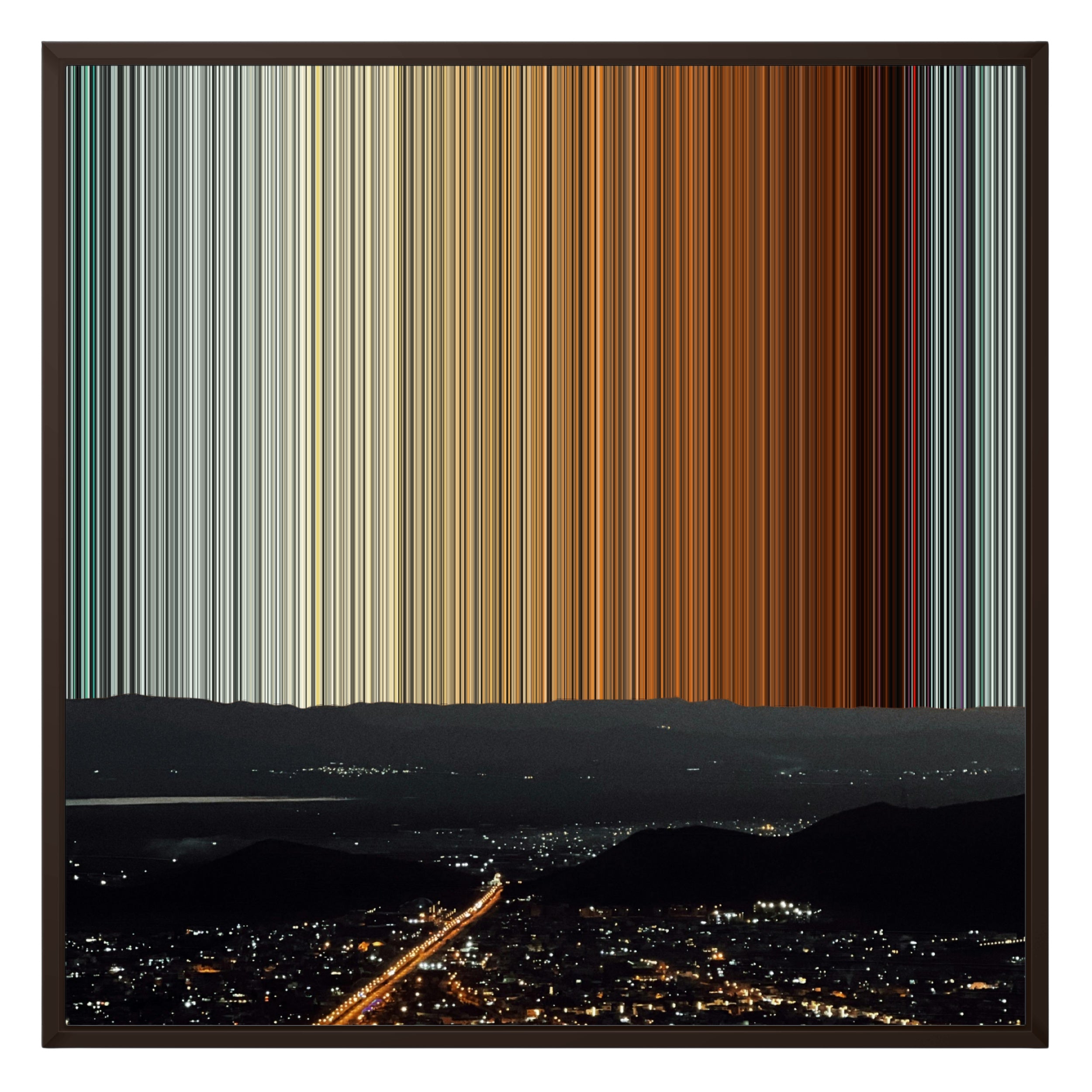 26×28" Framed Canvas - Brown Frame variant