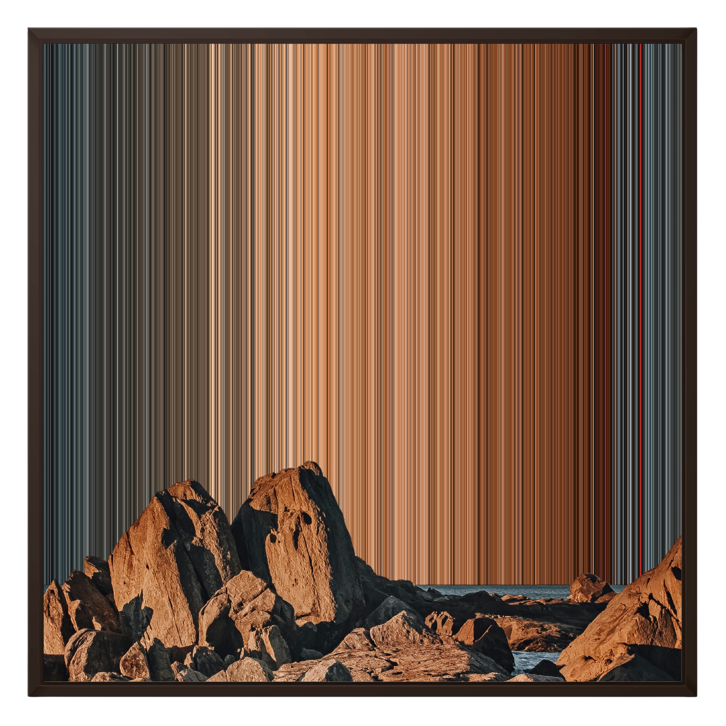 26×28" Framed Canvas - Brown Frame variant