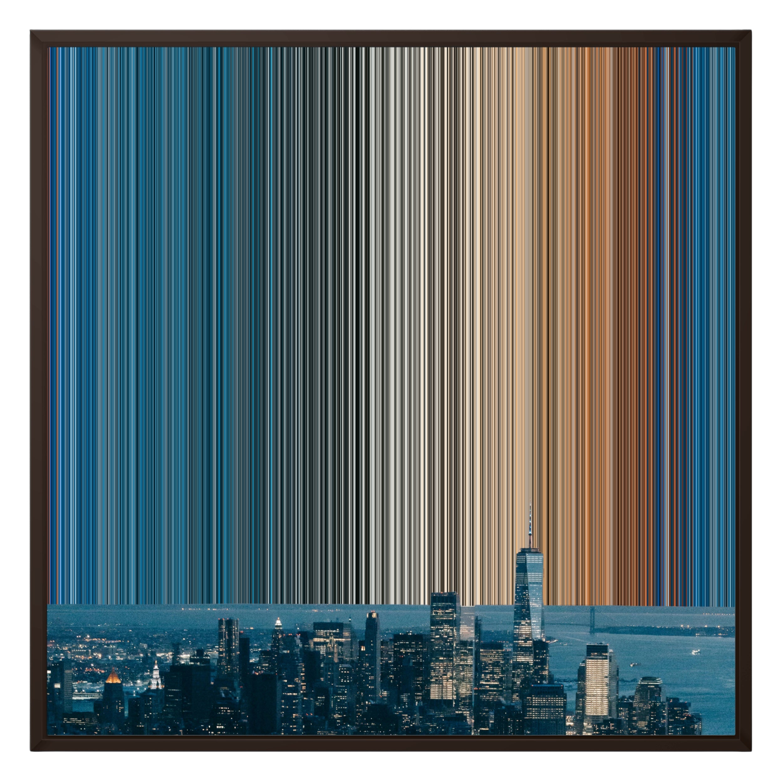 26×28" Framed Canvas - Brown Frame variant