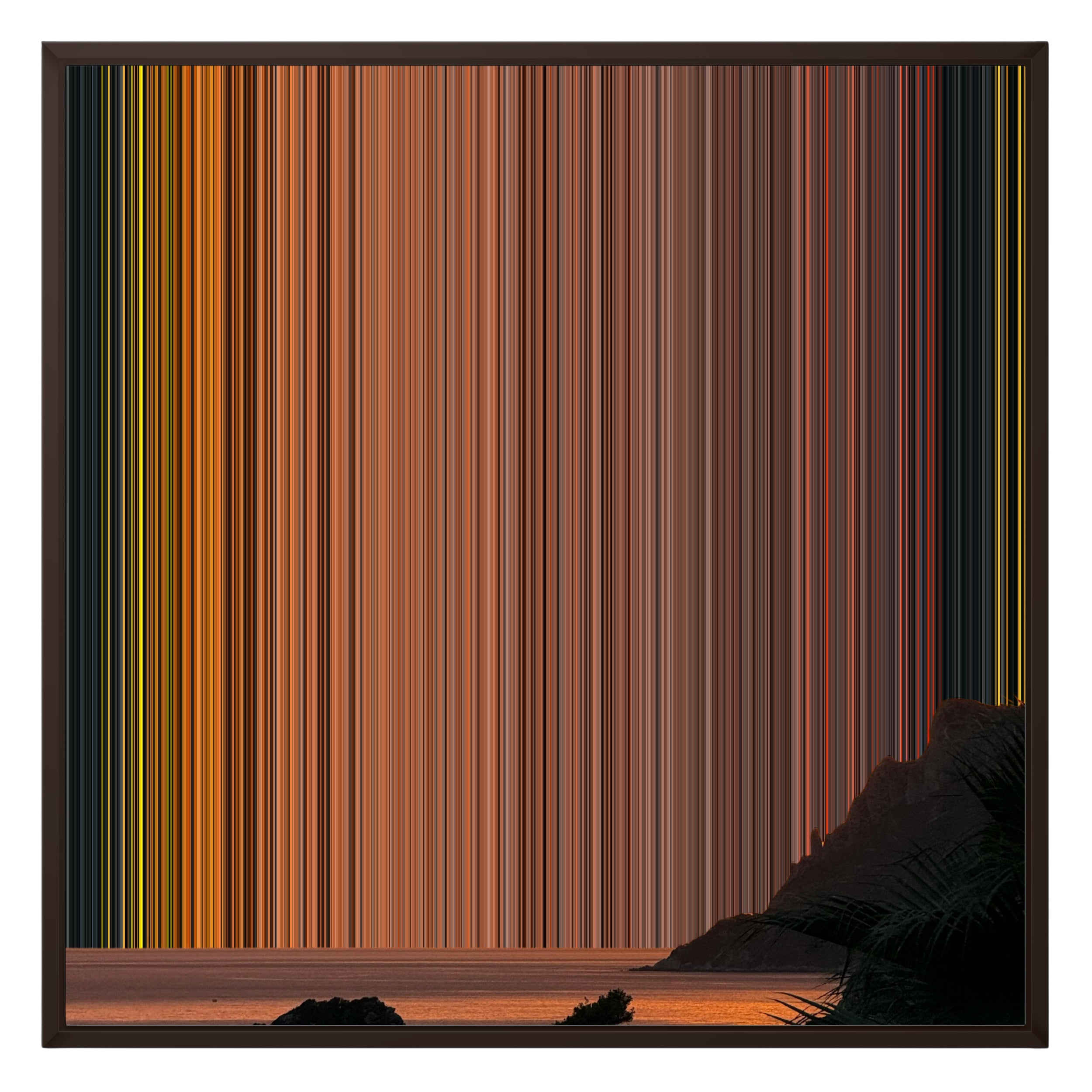 26×28" Framed Canvas - Brown Frame variant