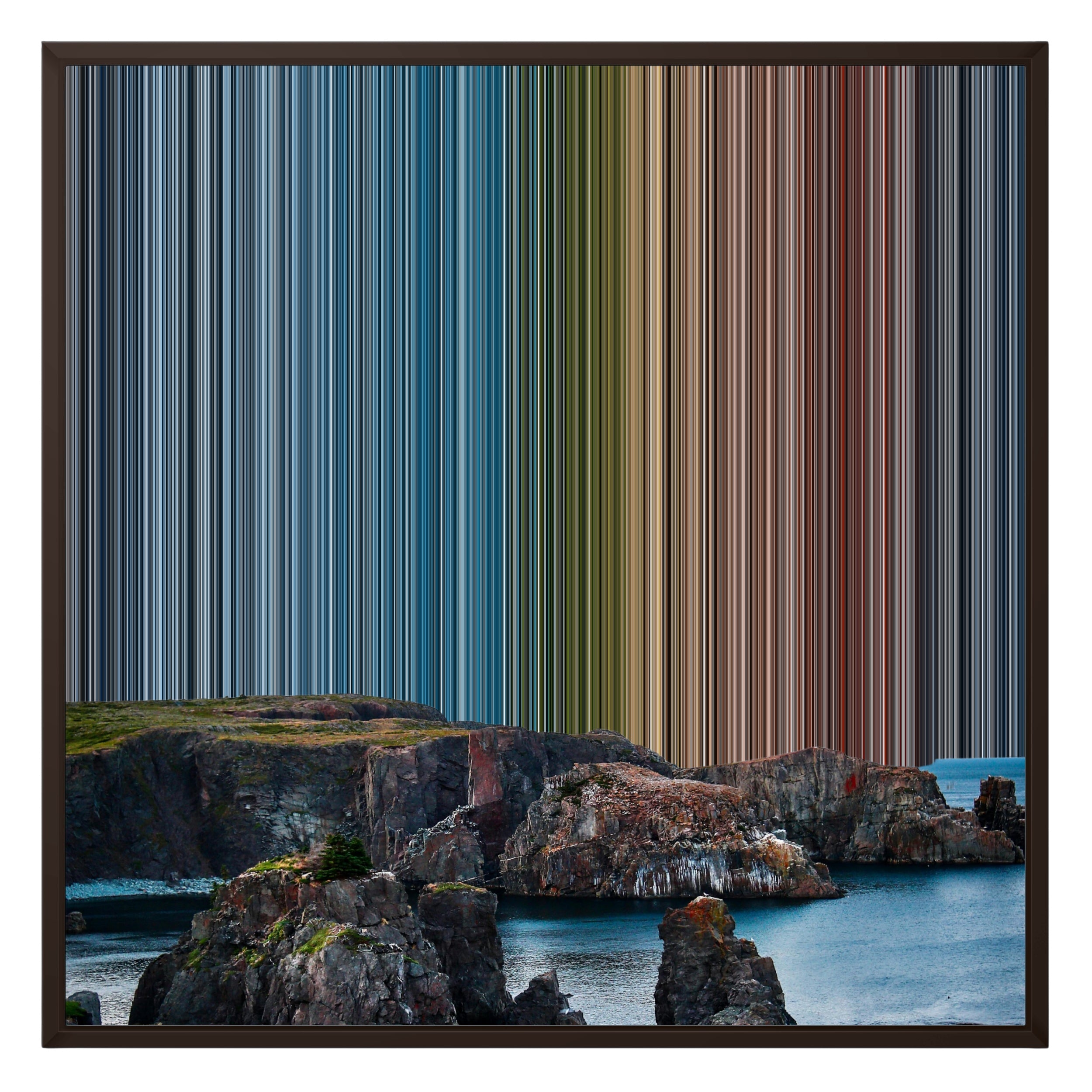 26×28" Framed Canvas - Brown Frame variant