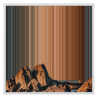 26×28" Framed Canvas - White Frame variant