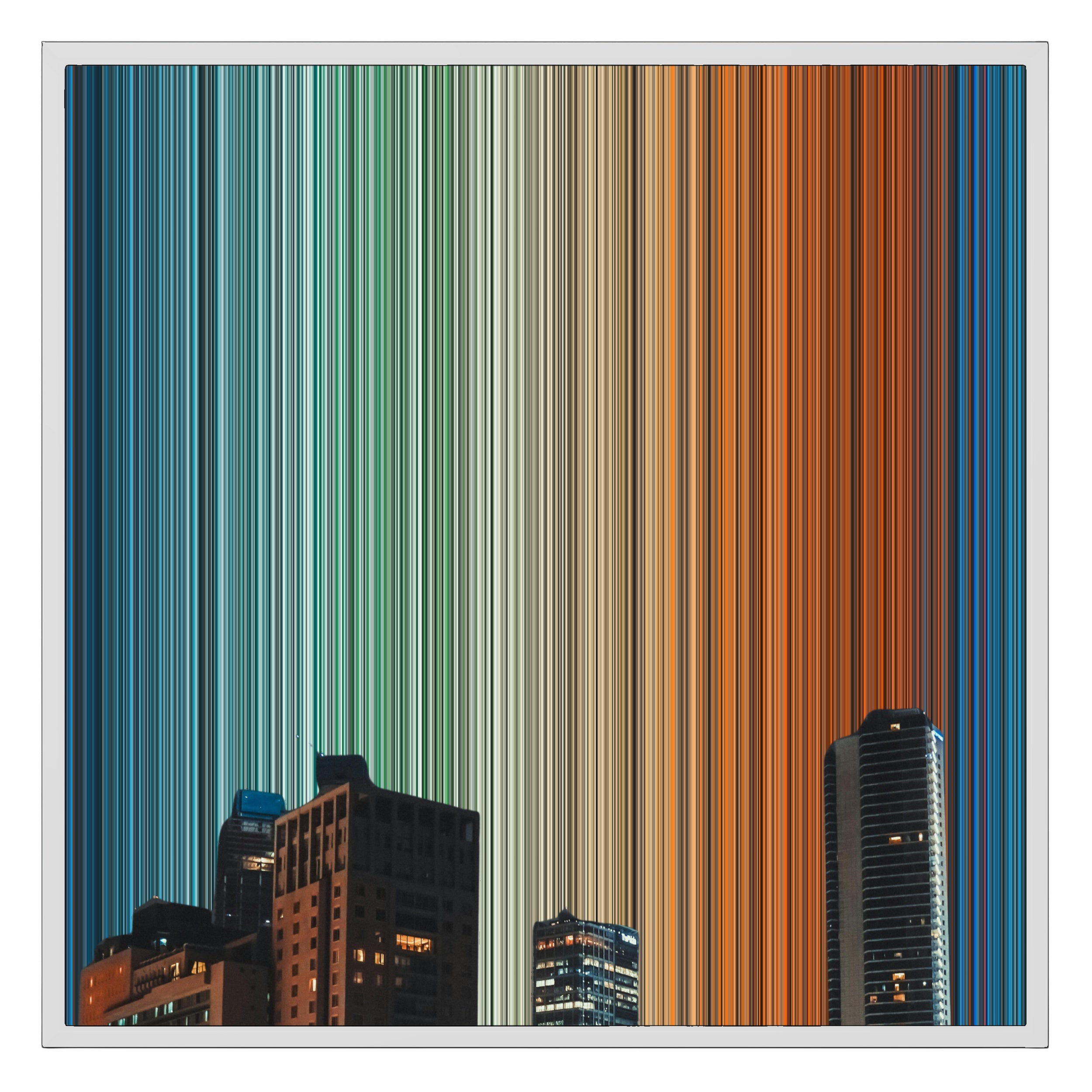 26×28" Framed Canvas - White Frame variant