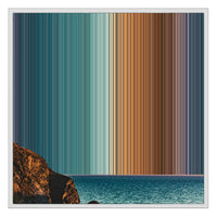 26×28" Framed Canvas - White Frame variant