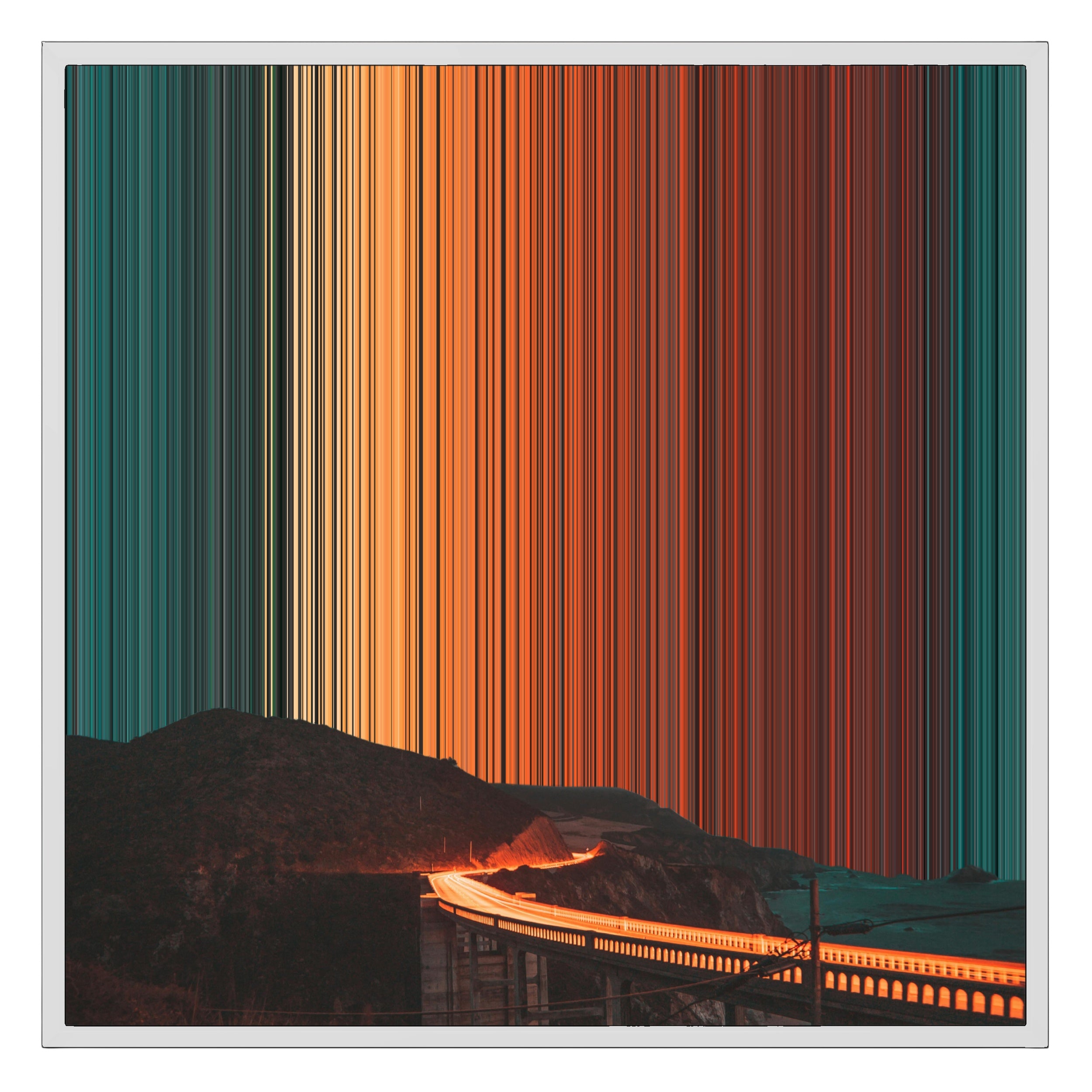 26×28" Framed Canvas - White Frame variant