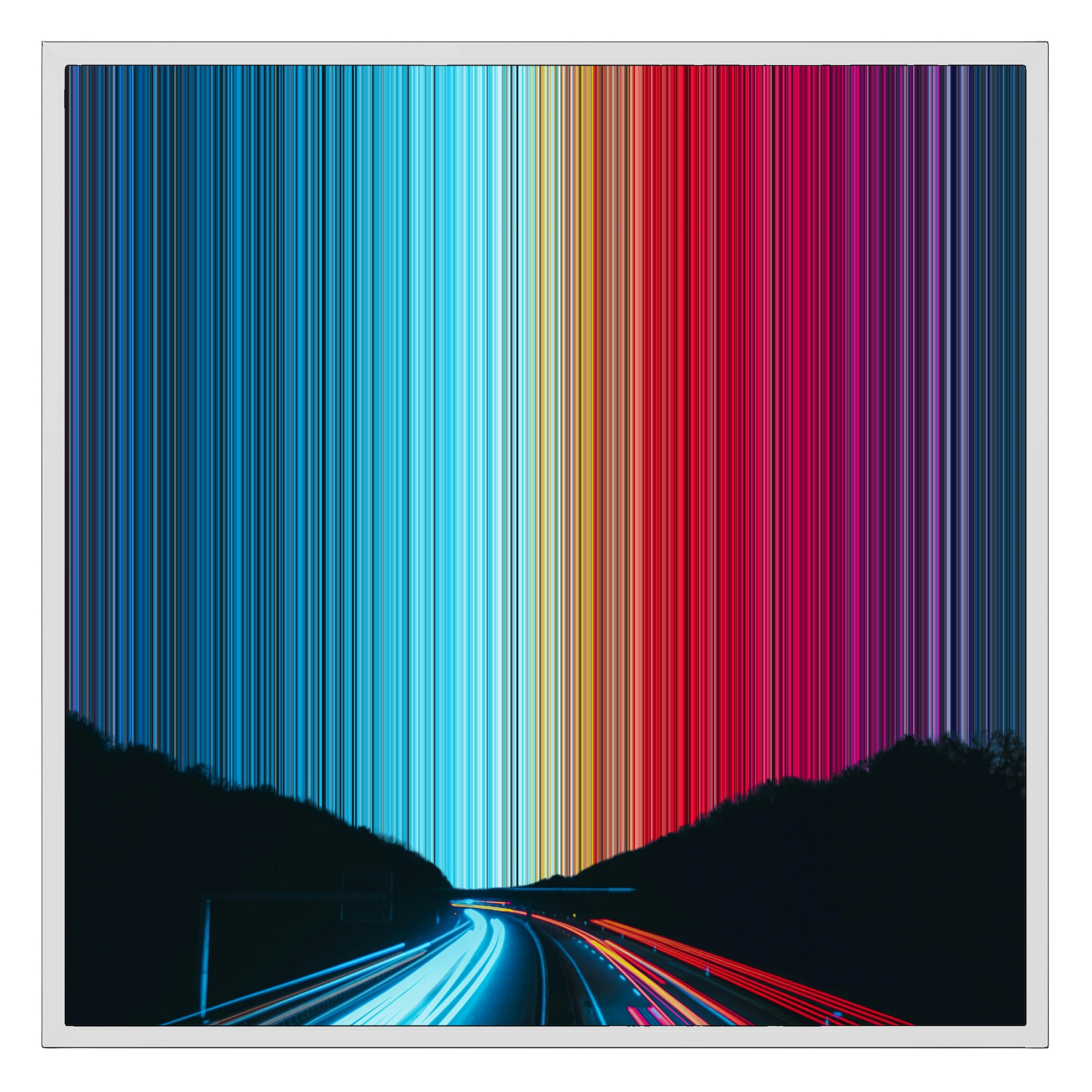 26×28" Framed Canvas - White Frame variant