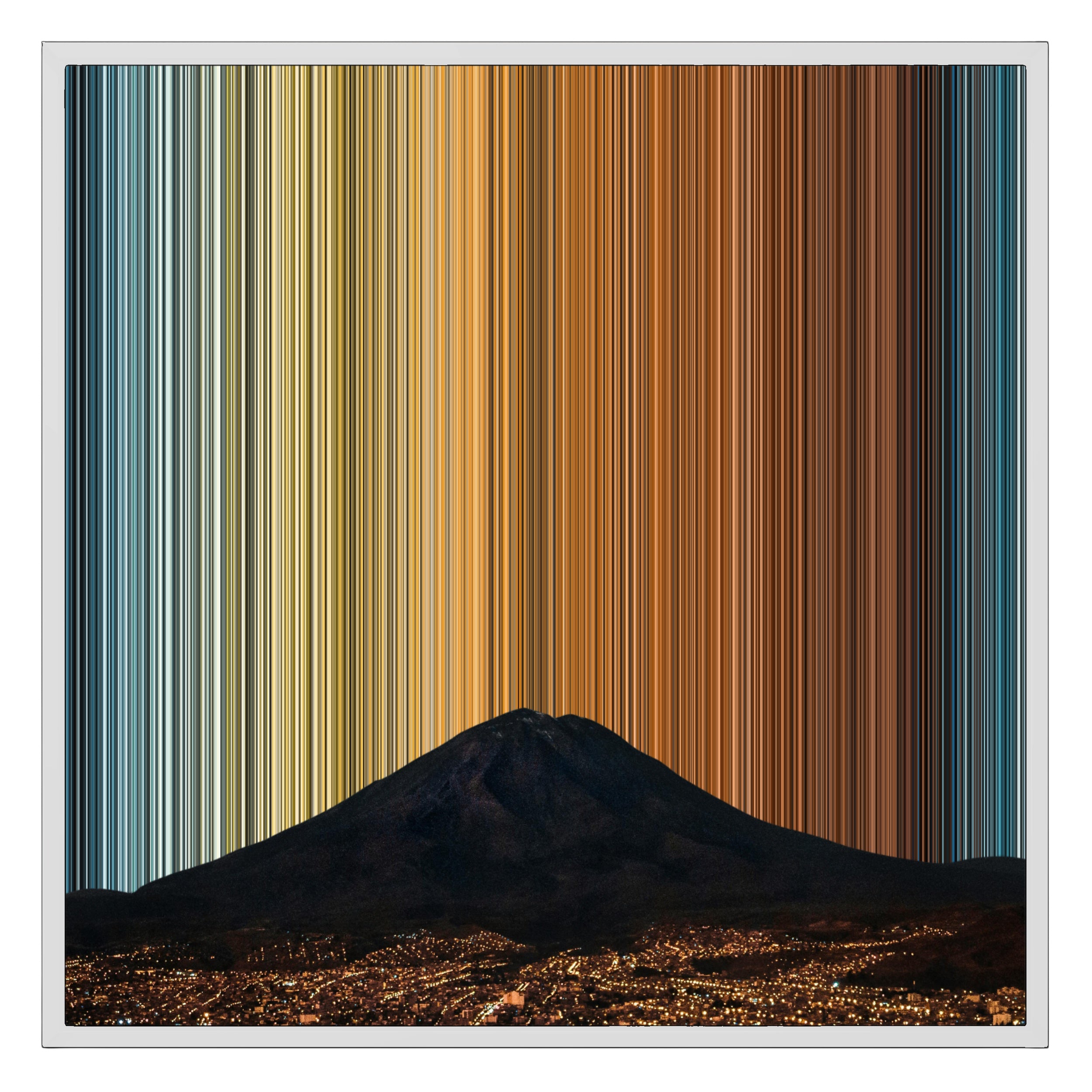 26×28" Framed Canvas - White Frame variant