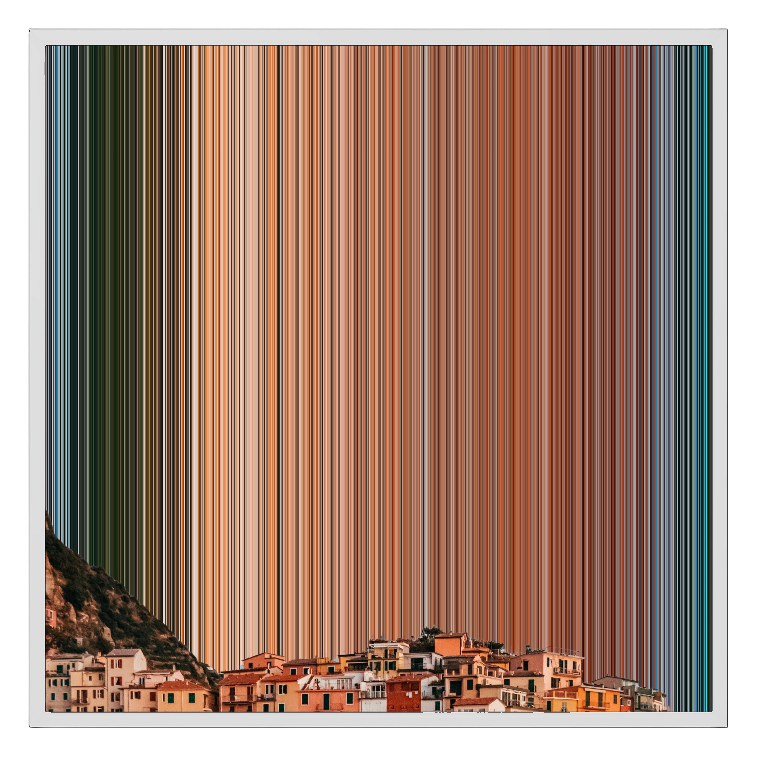 26×28" Framed Canvas - White Frame variant