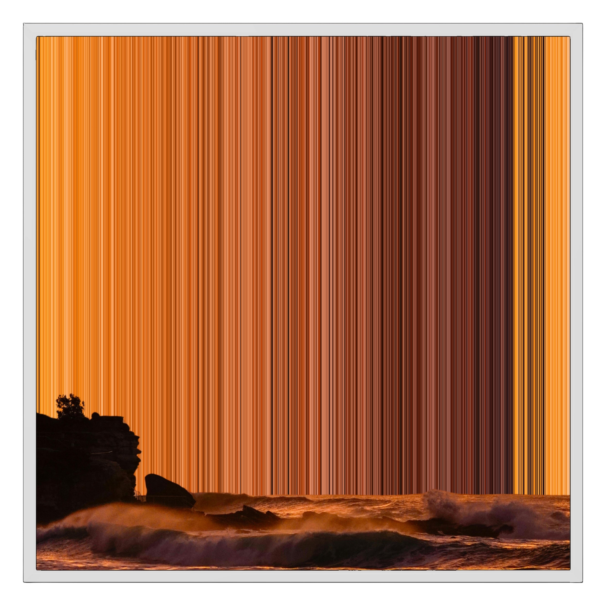 26×28" Framed Canvas - White Frame variant