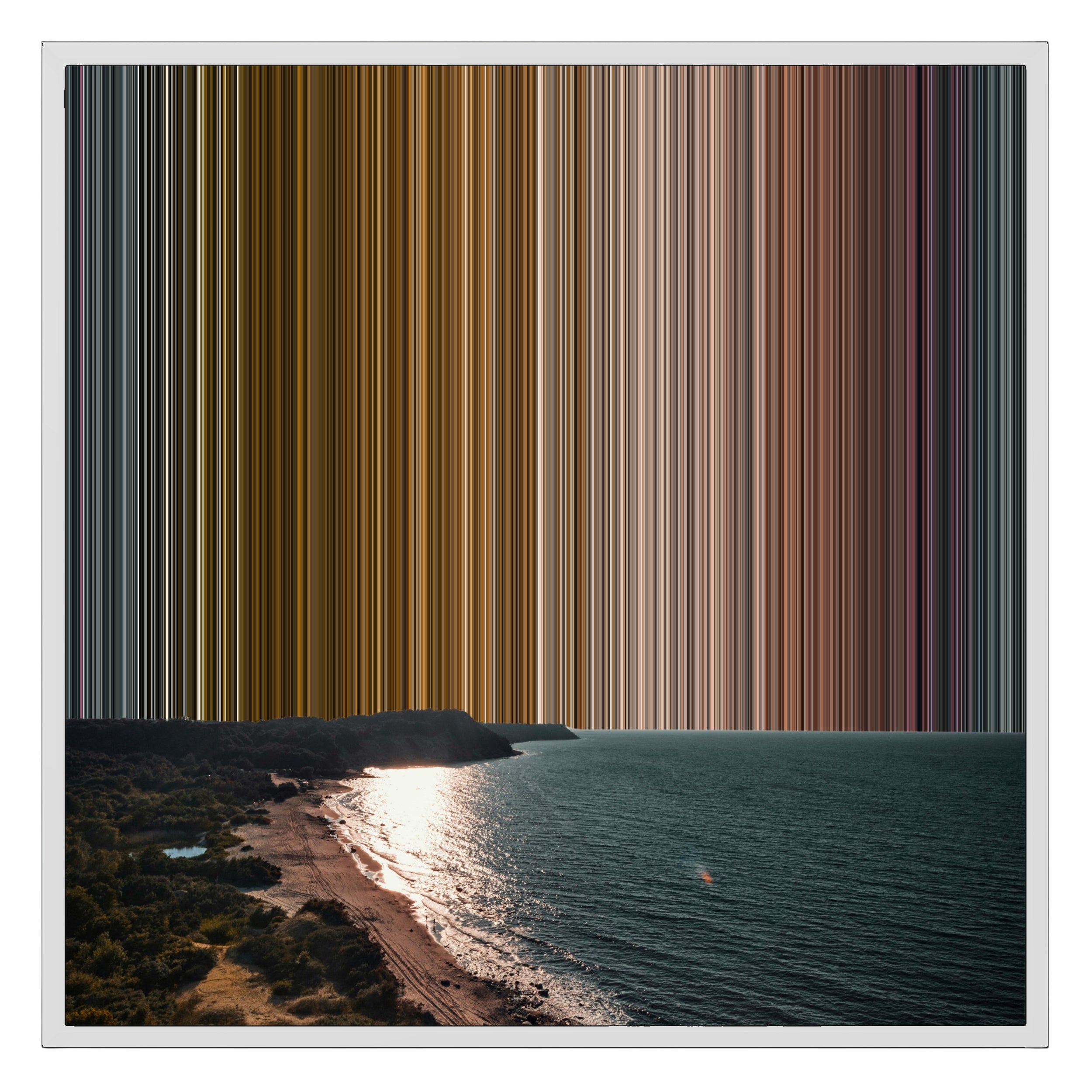 26×28" Framed Canvas - White Frame variant