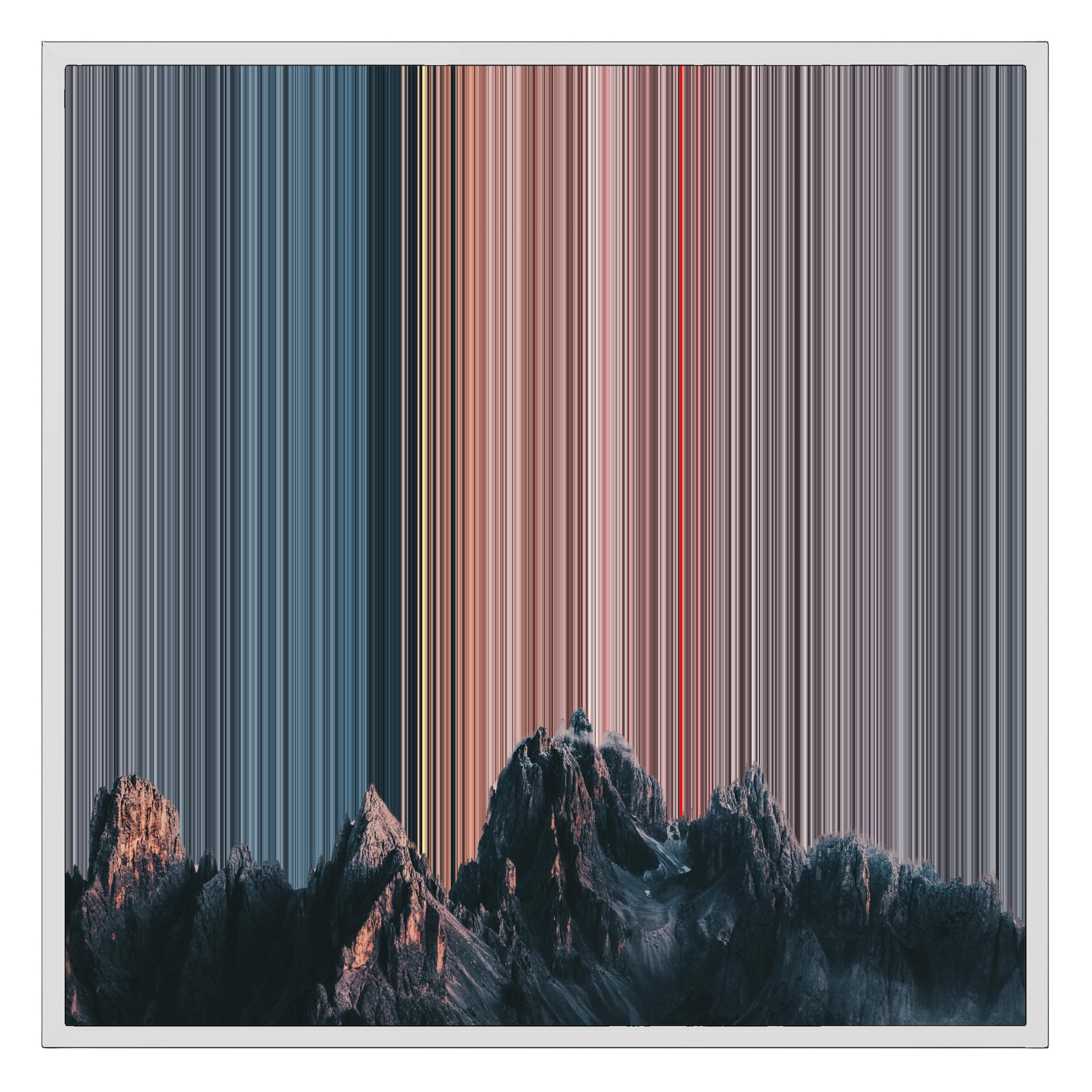 26×28" Framed Canvas - White Frame variant