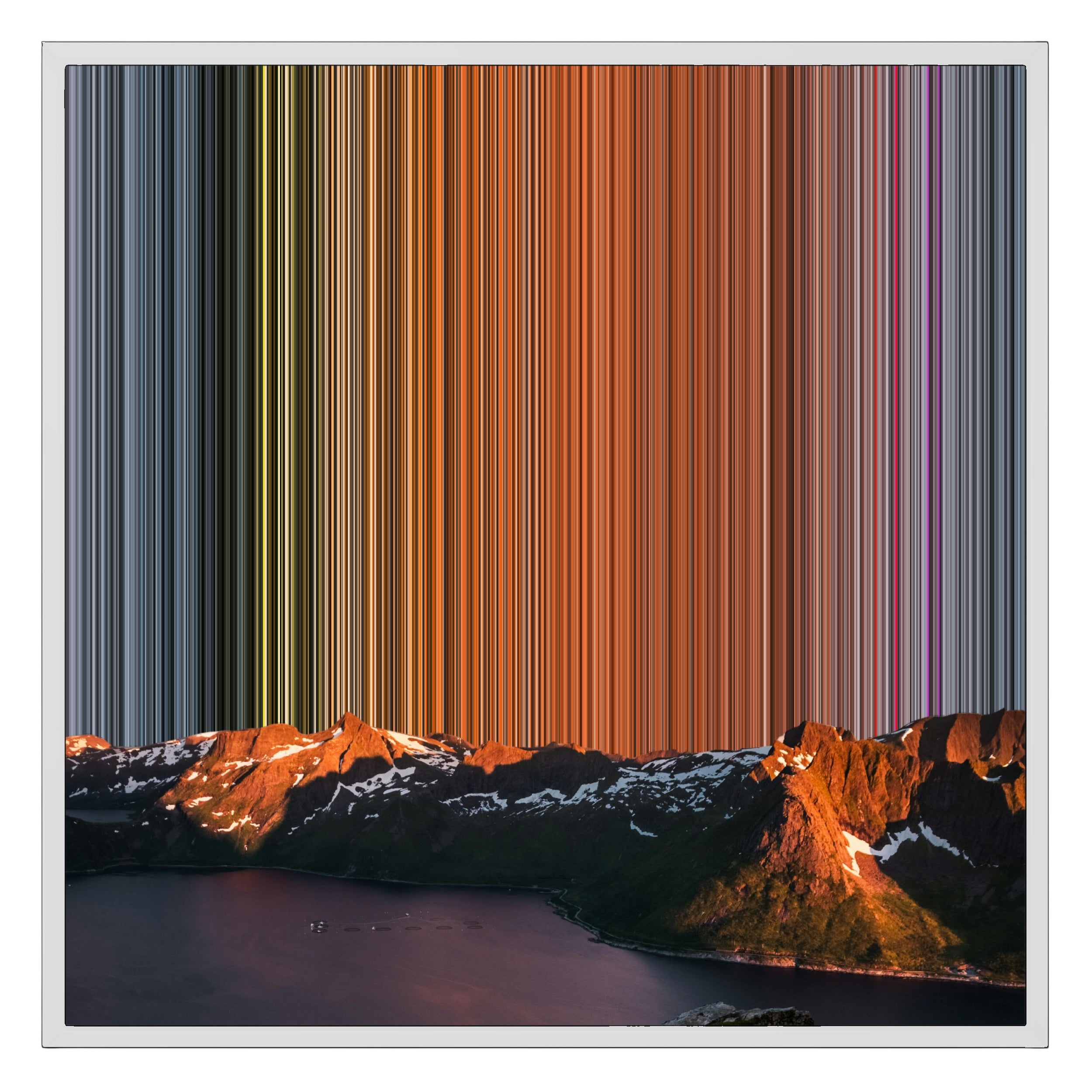 26×28" Framed Canvas - White Frame variant