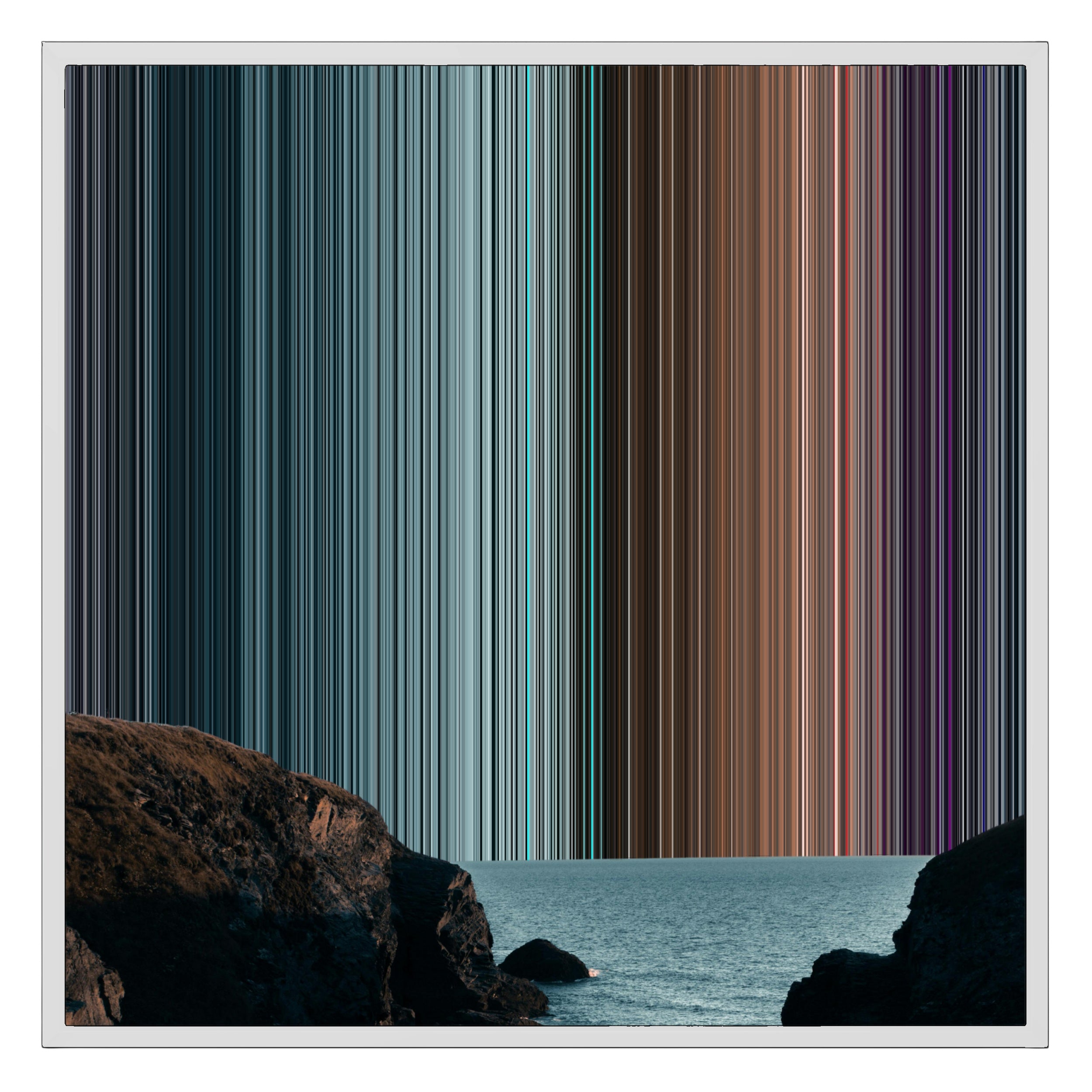 26×28" Framed Canvas - White Frame variant