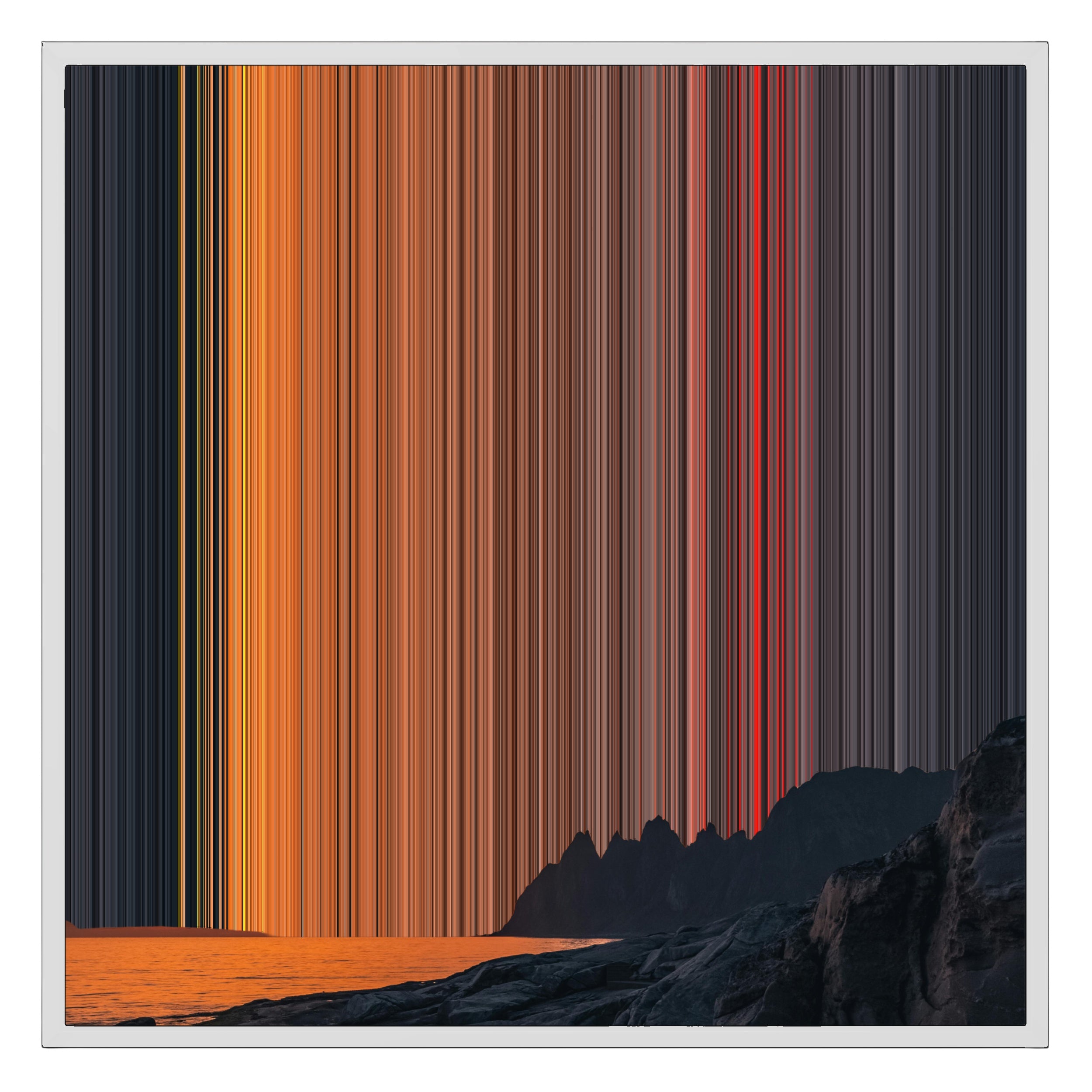 26×28" Framed Canvas - White Frame variant