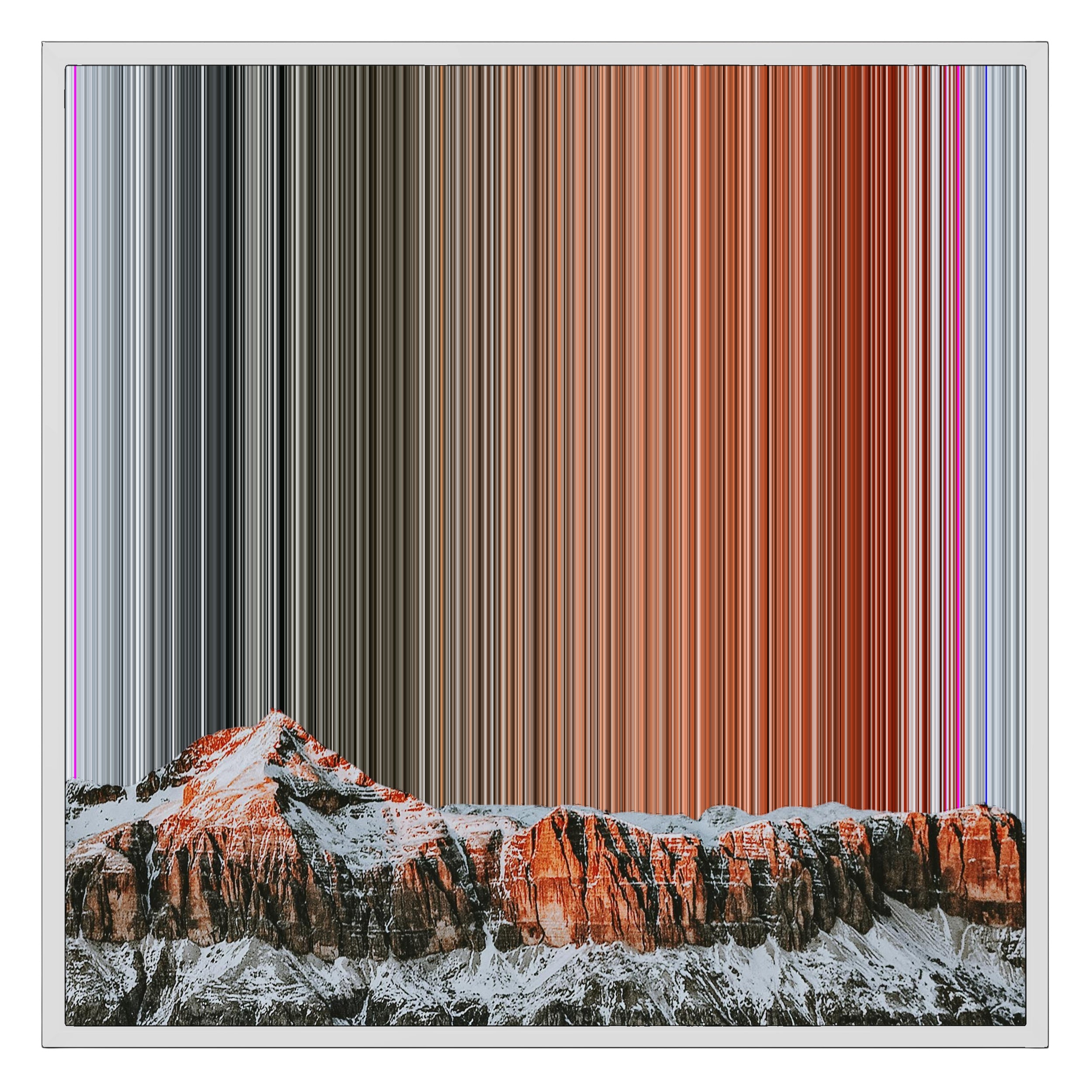 26×28" Framed Canvas - White Frame variant