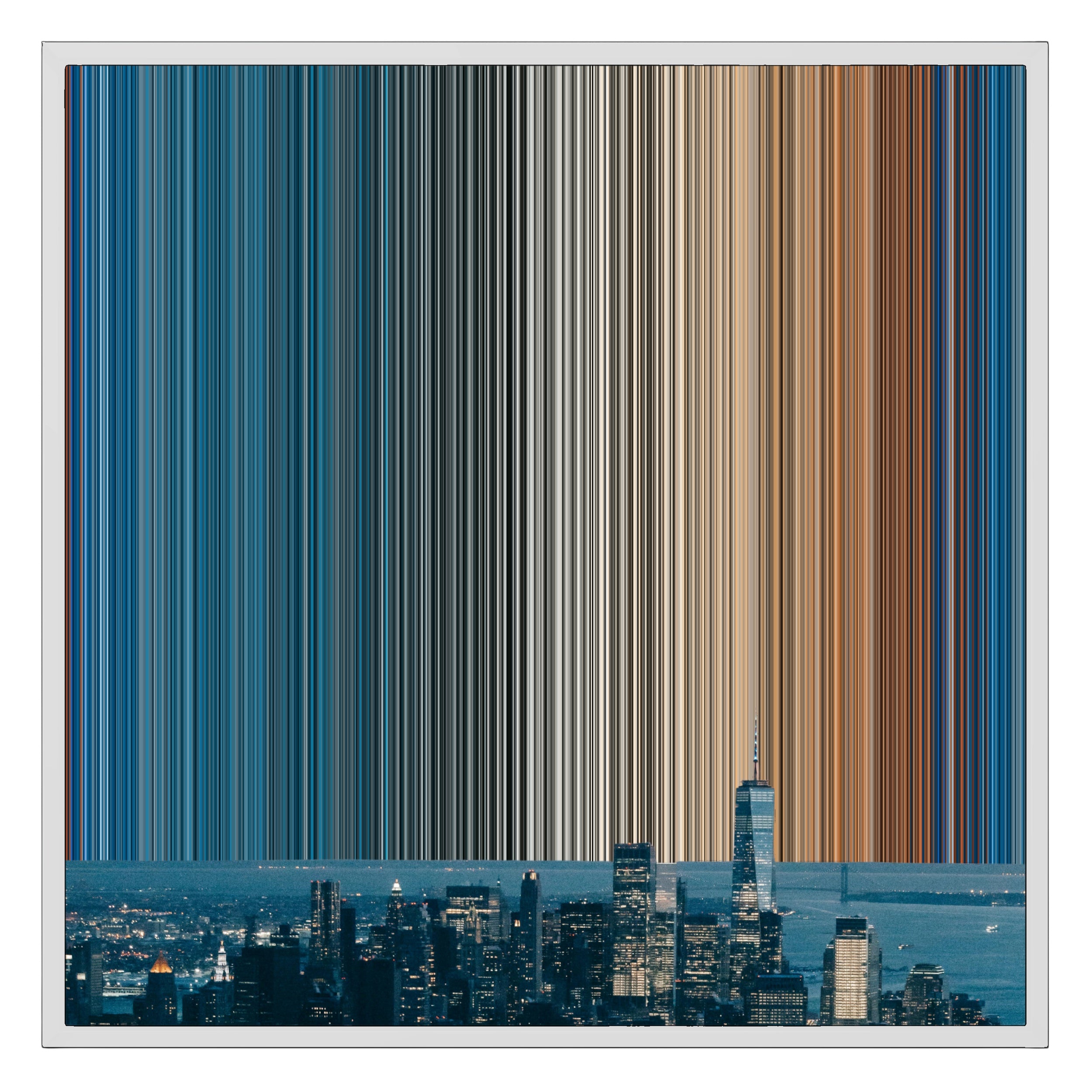 26×28" Framed Canvas - White Frame variant