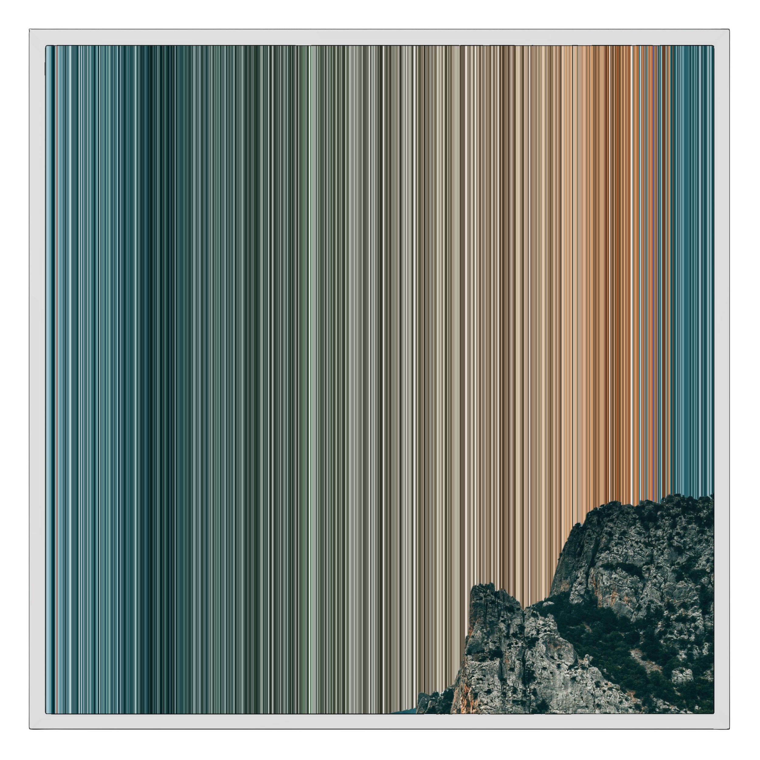 26×28" Framed Canvas - White Frame variant