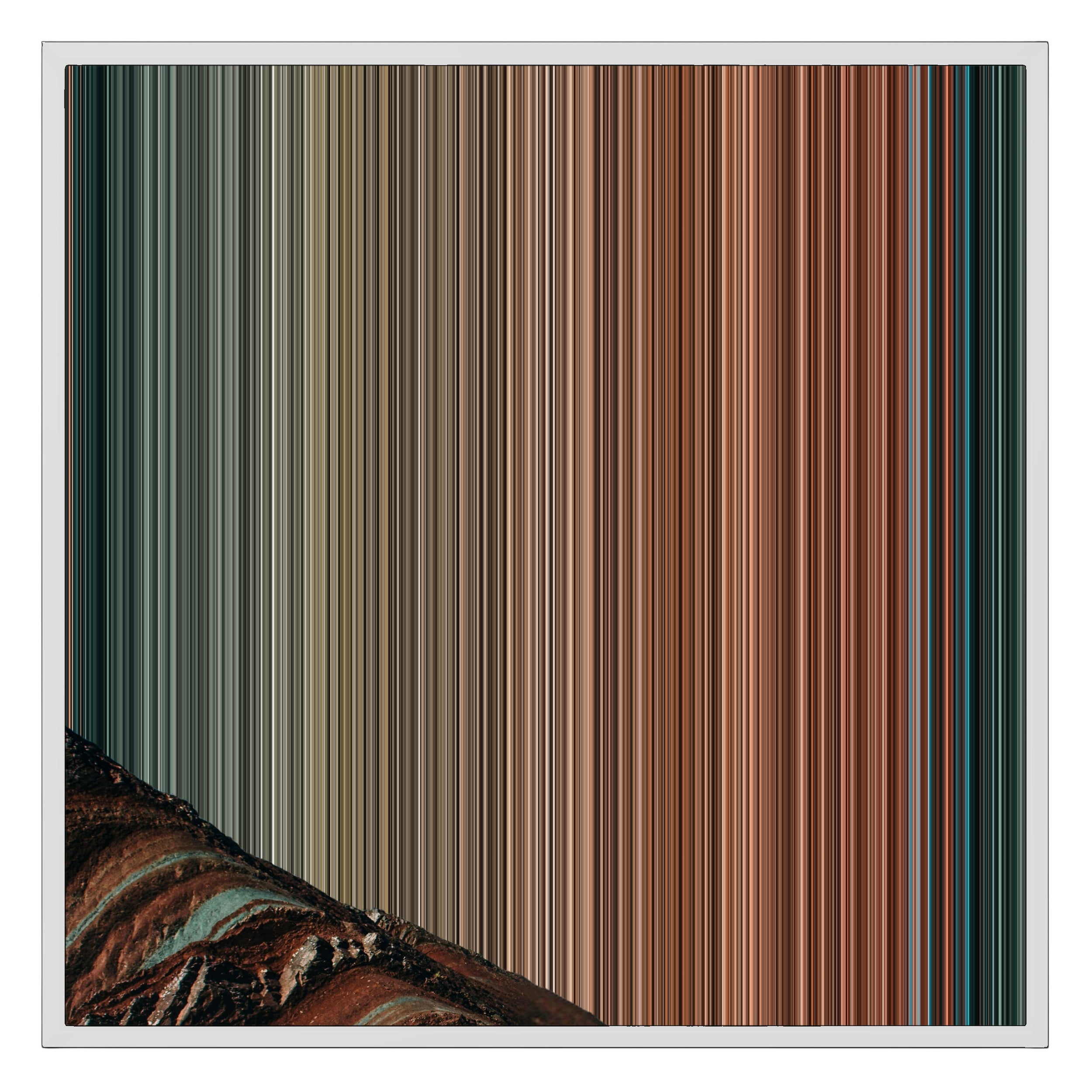 26×28" Framed Canvas - White Frame variant